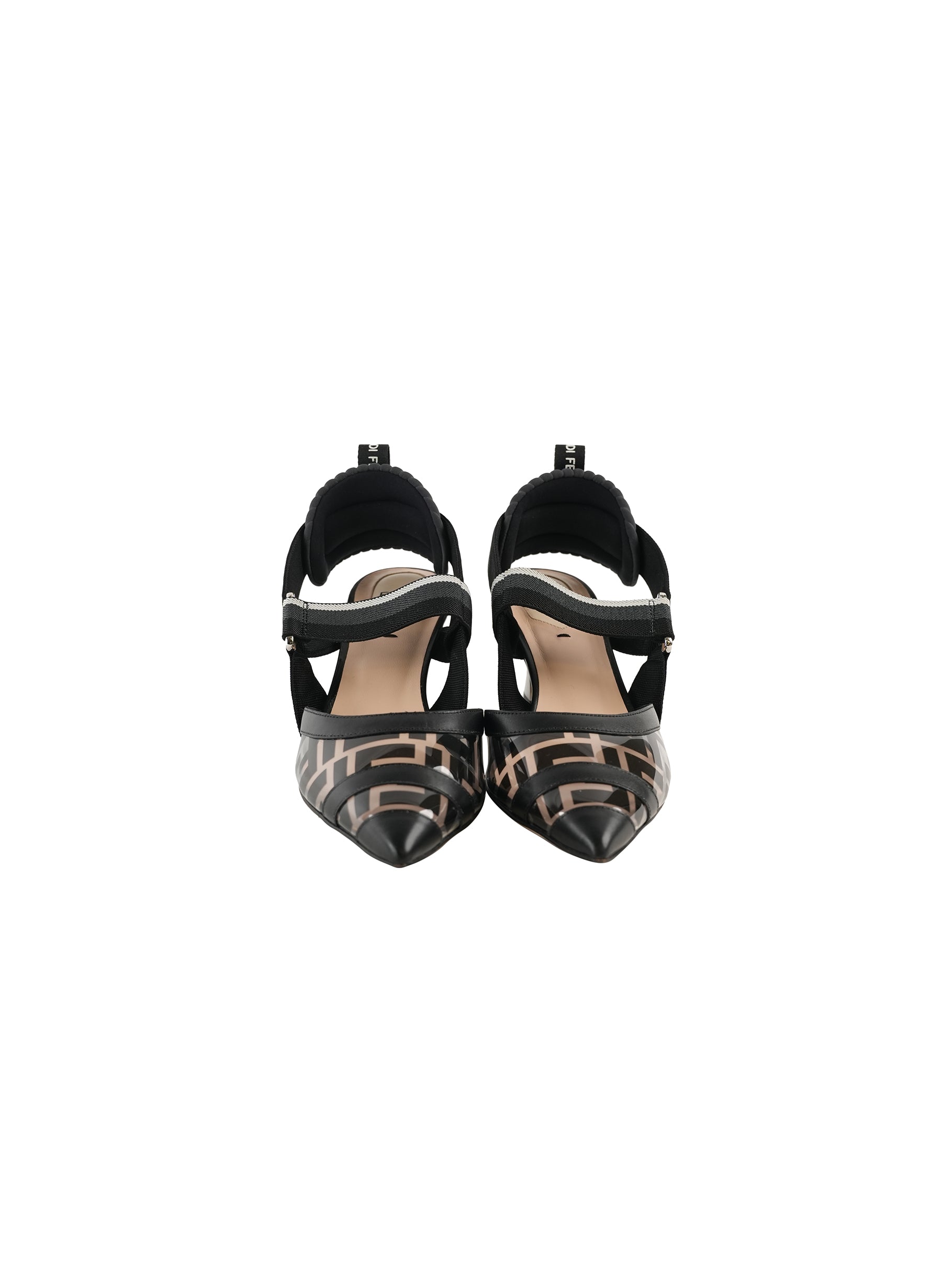 Fendi Zucca Logo PVC Slingback Pumps