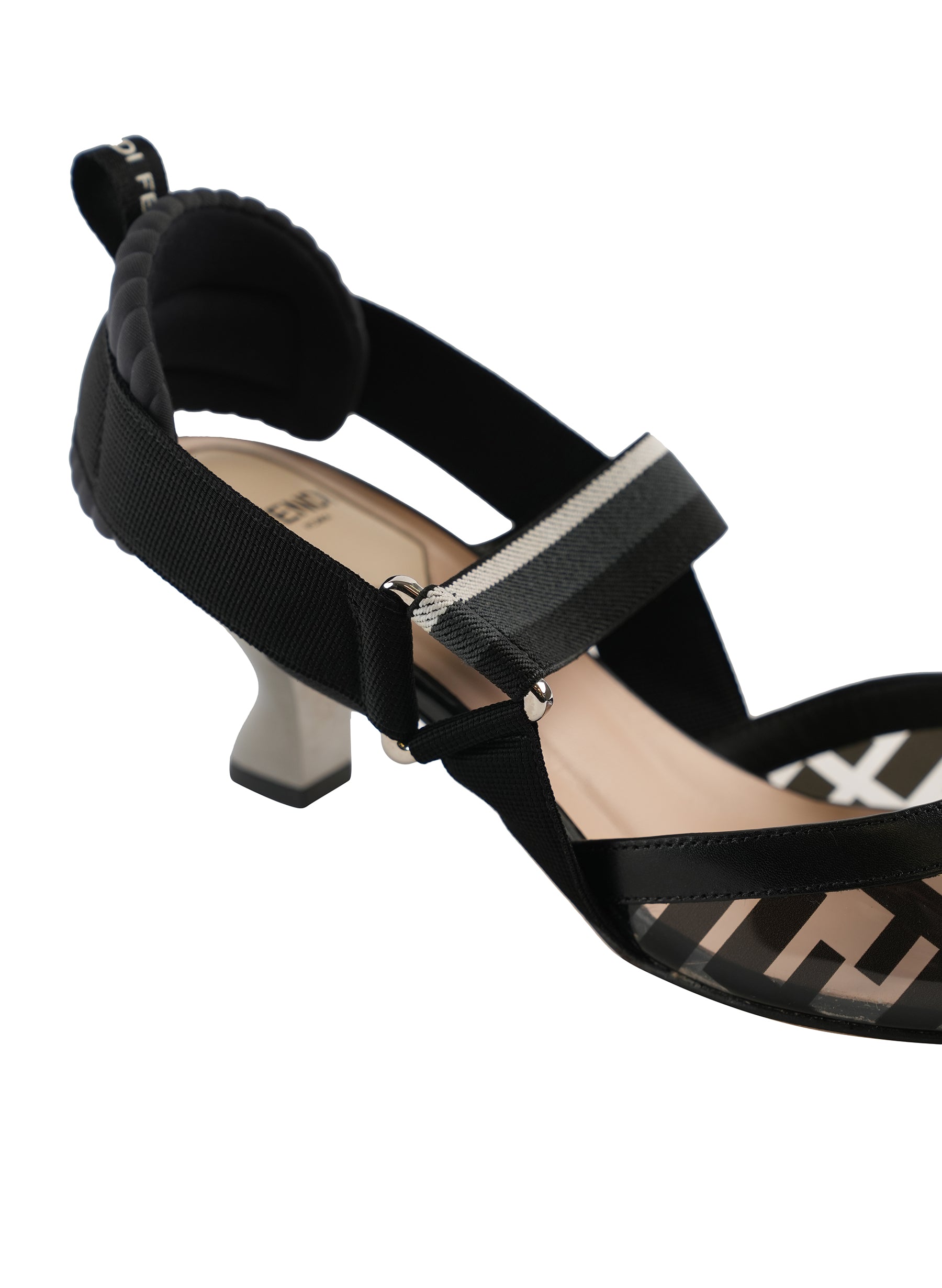 Fendi Zucca Logo PVC Slingback Pumps