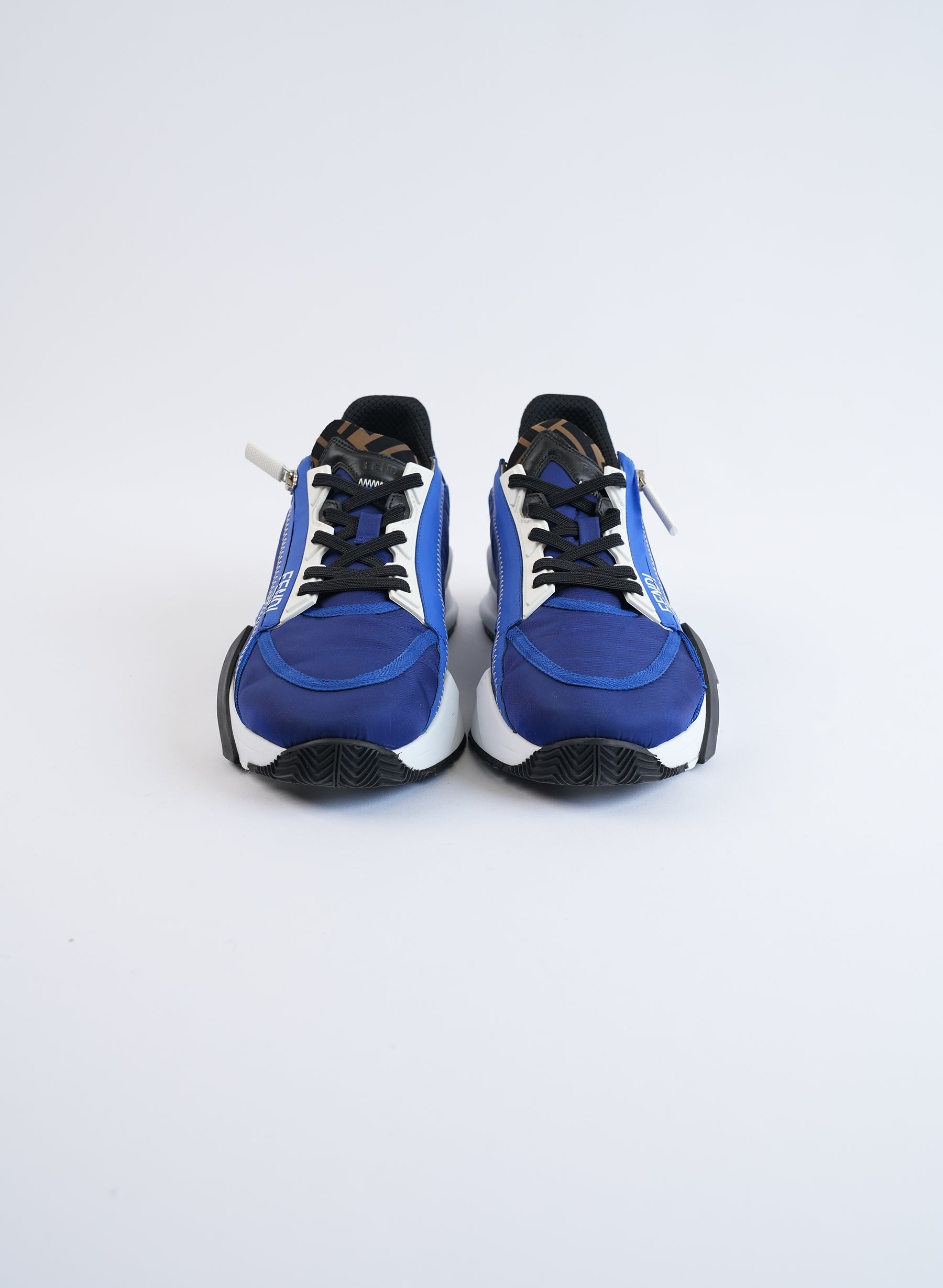Fendi Blue Nylon Sneakers
