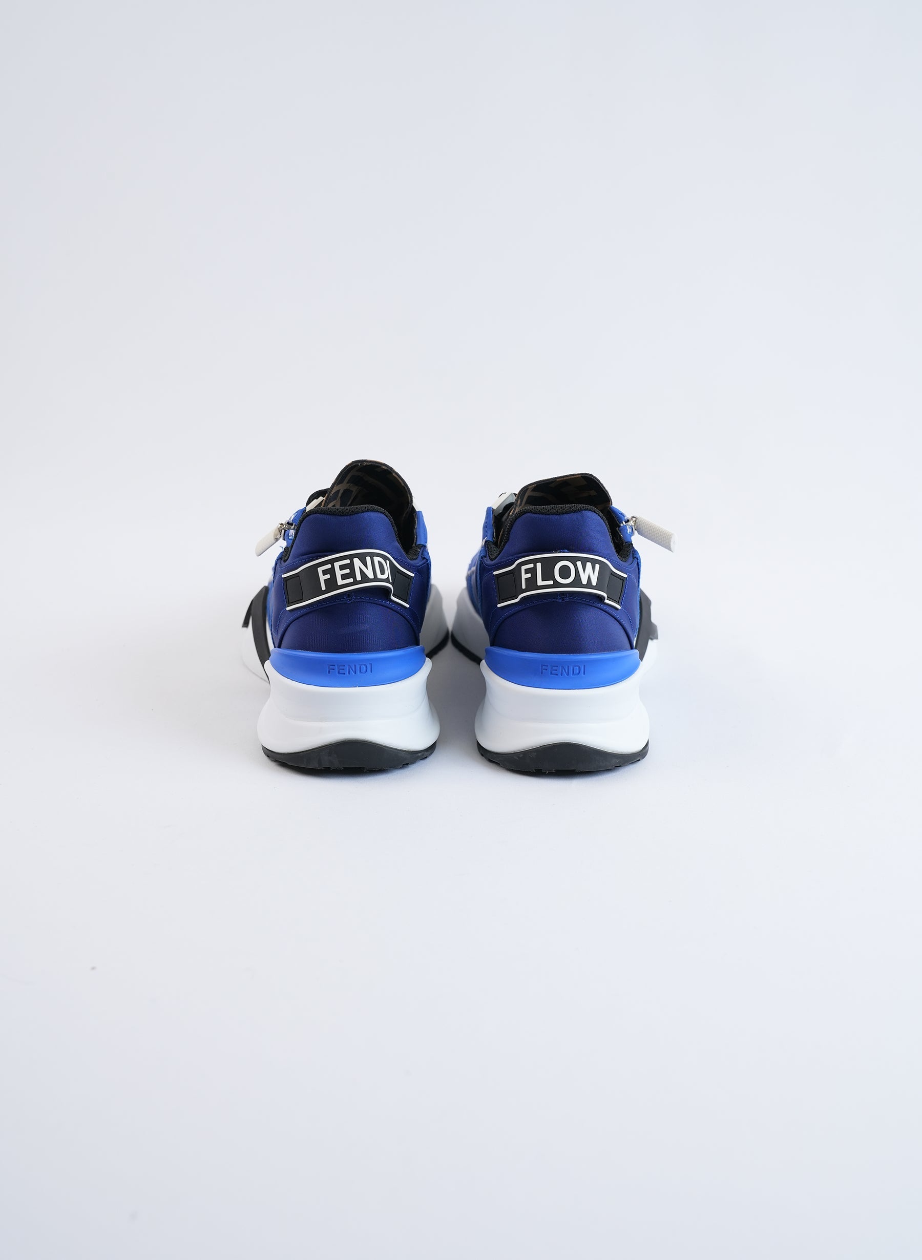 Fendi Blue Nylon Sneakers