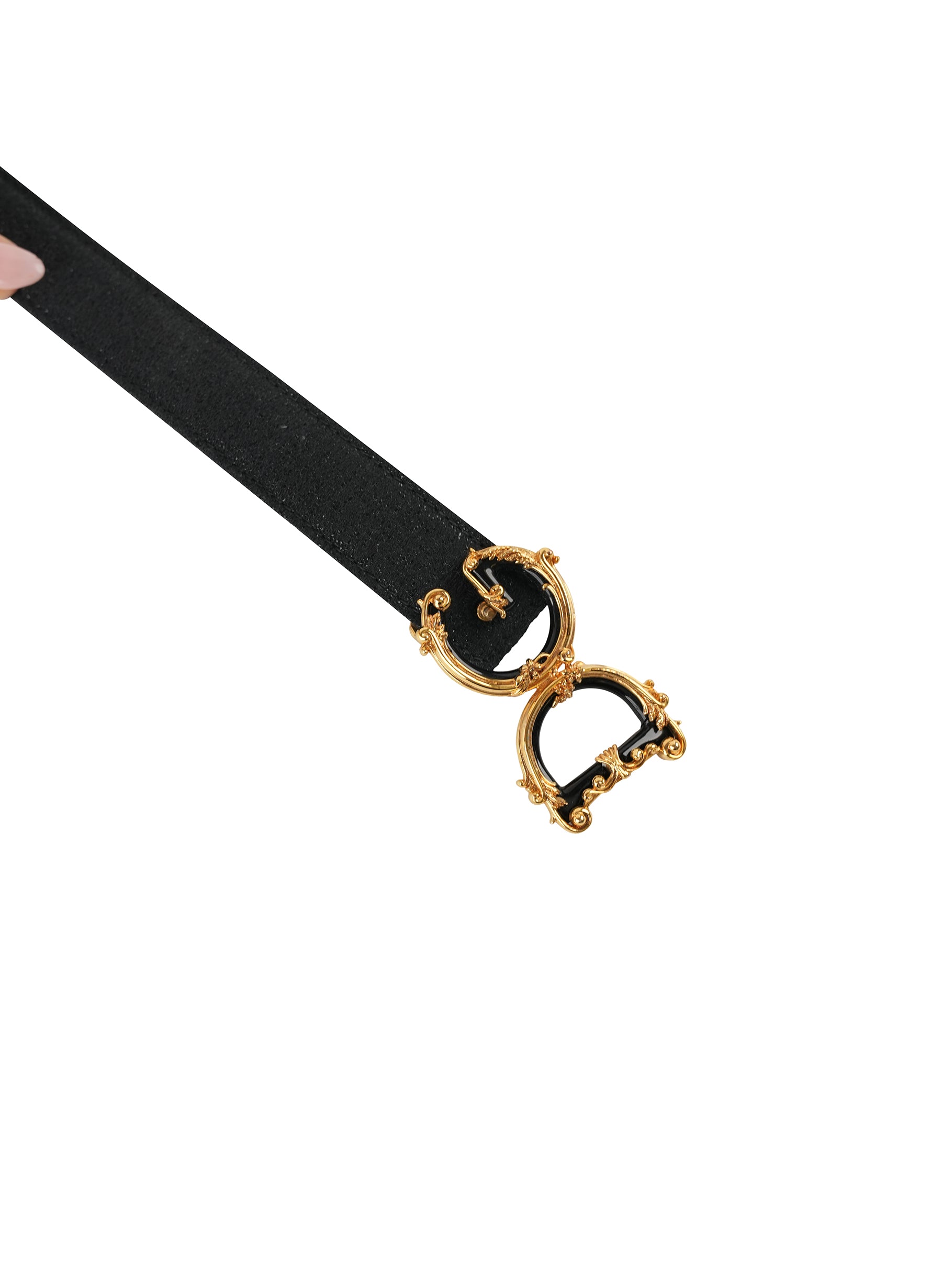 Dolce & Gabbana DG Baroque Leather Belt