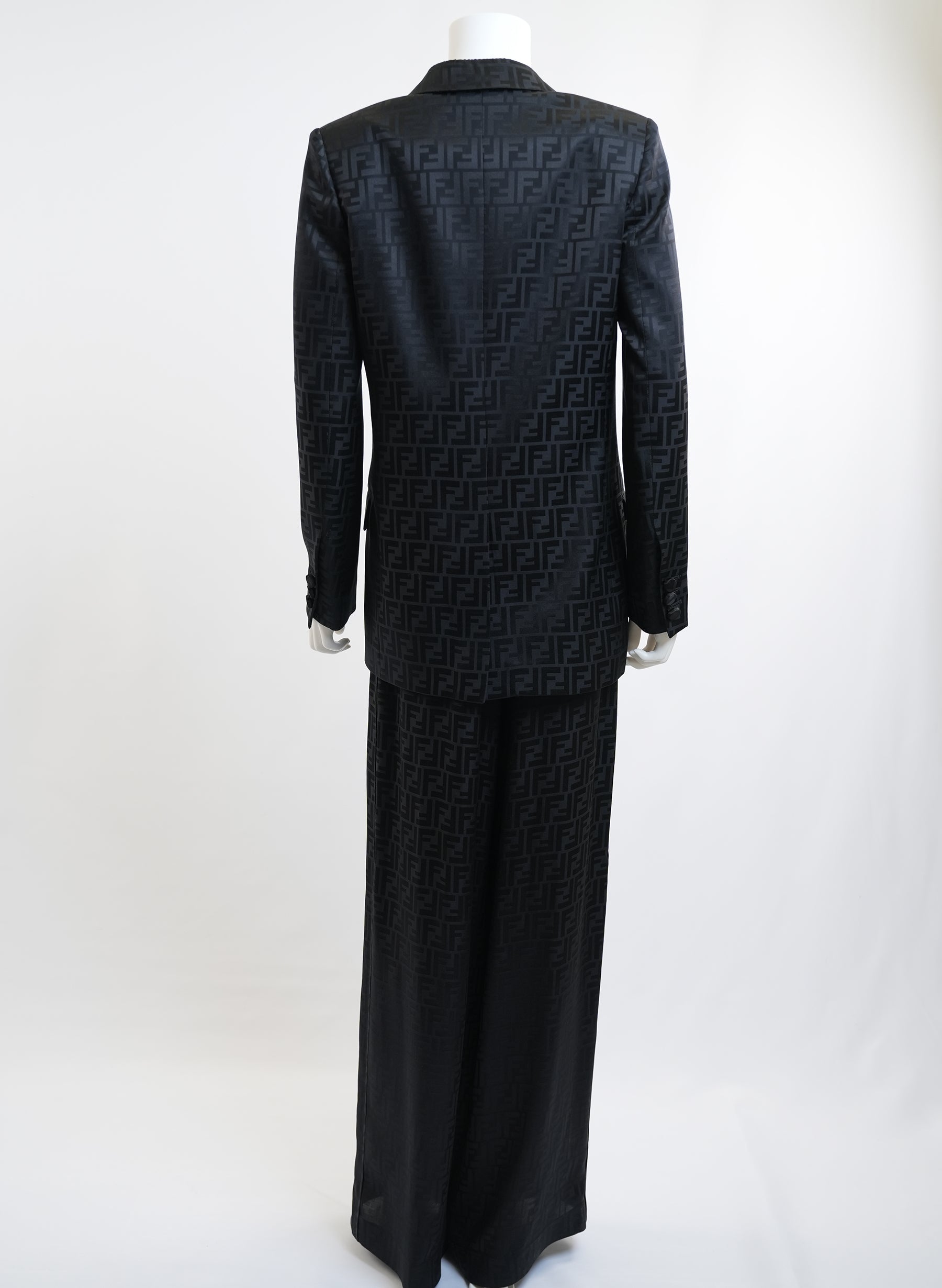 Fendi Monogram Printed Two Piece Suit