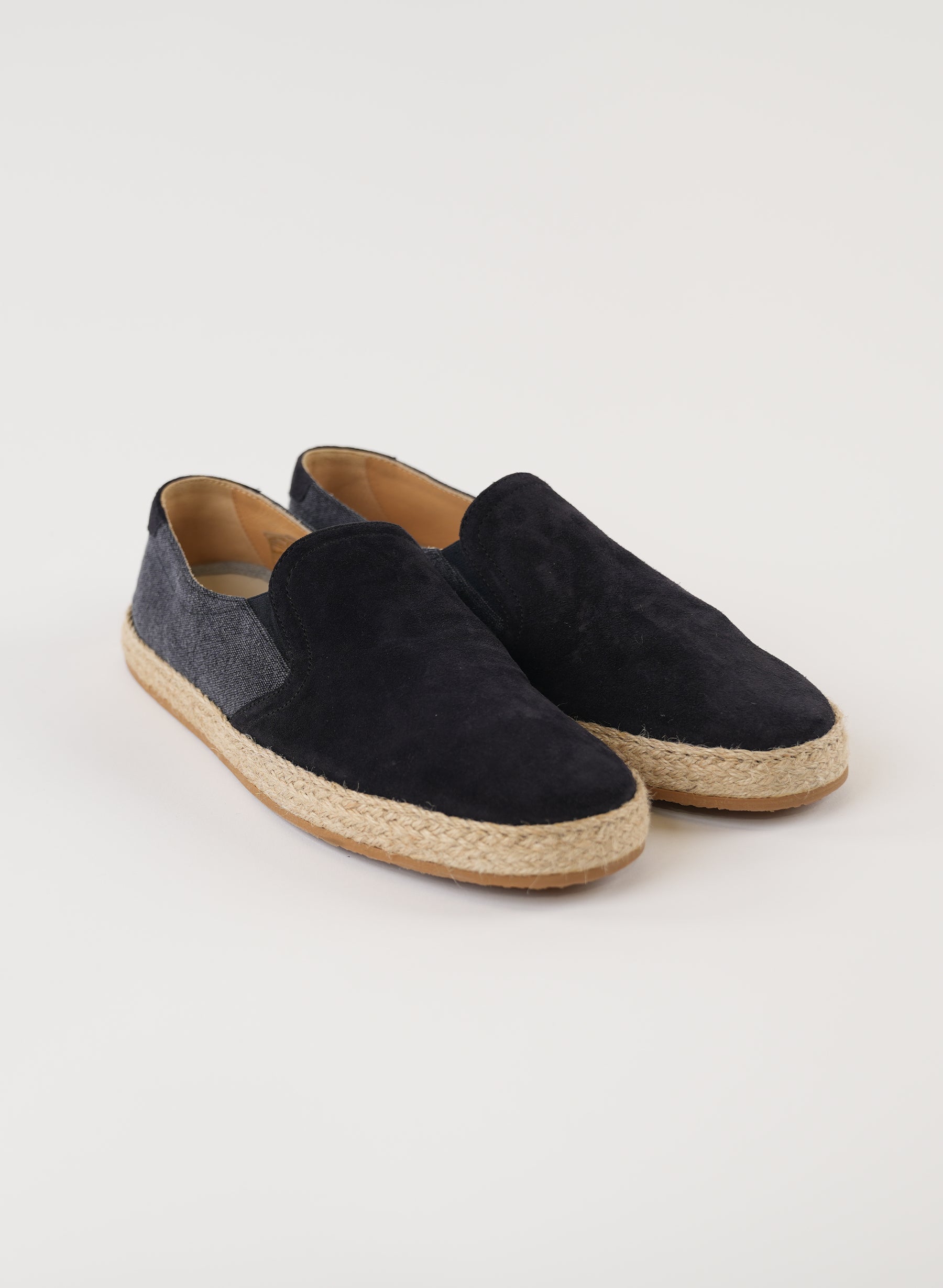 Brunello Cucinelli Navy Suede Espadrilles