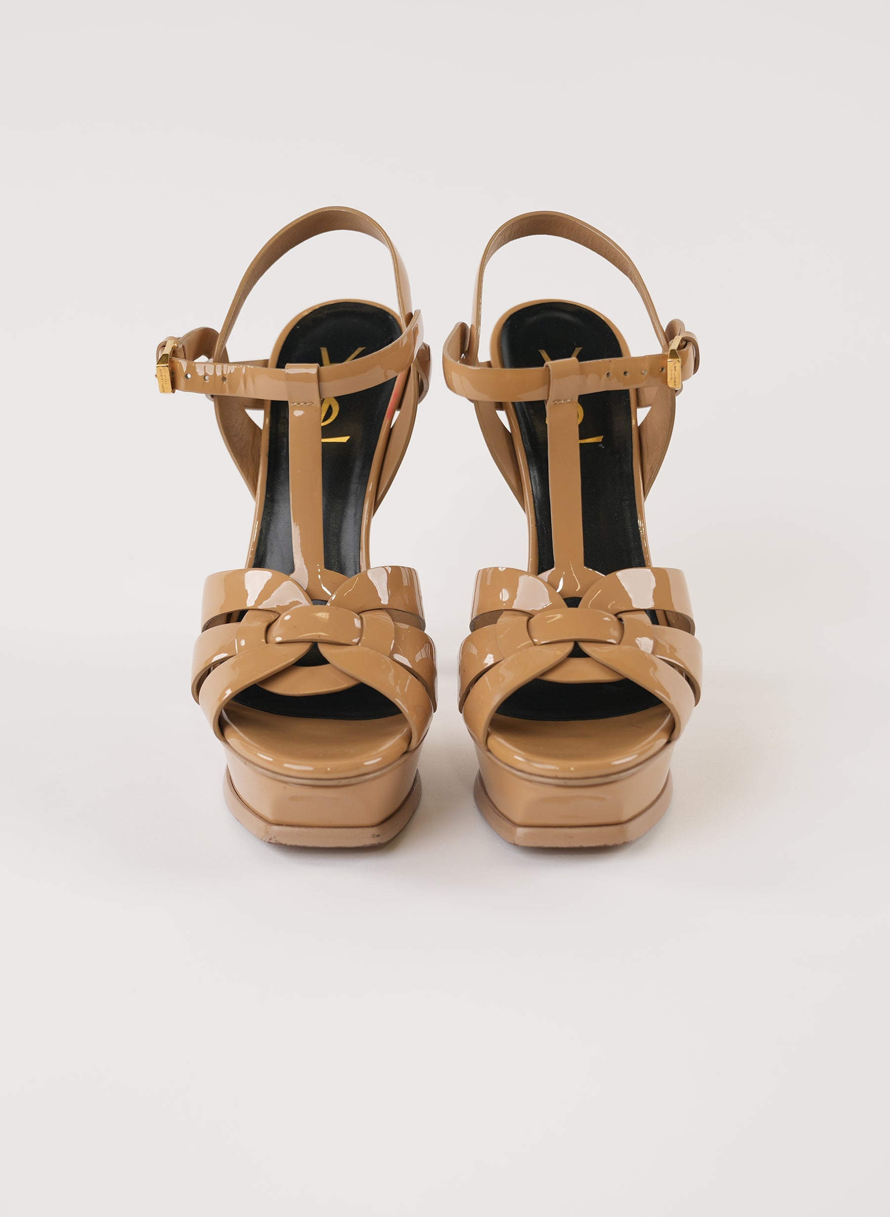 YSL Tribute T-Strap Platform Sandal