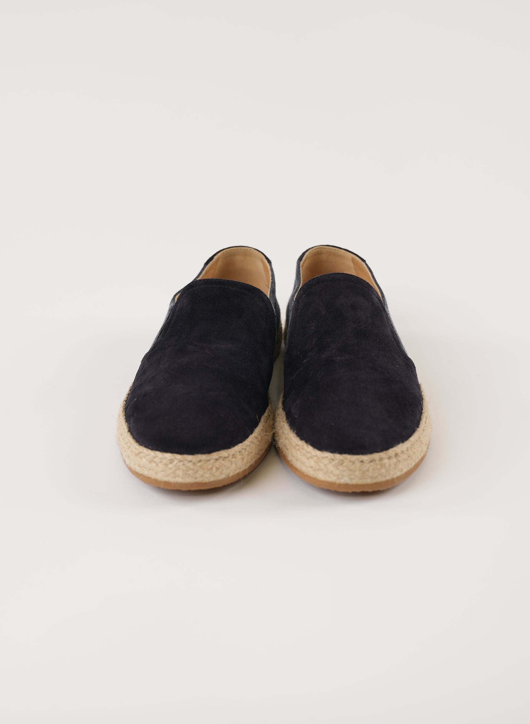 Brunello Cucinelli Navy Suede Espadrilles