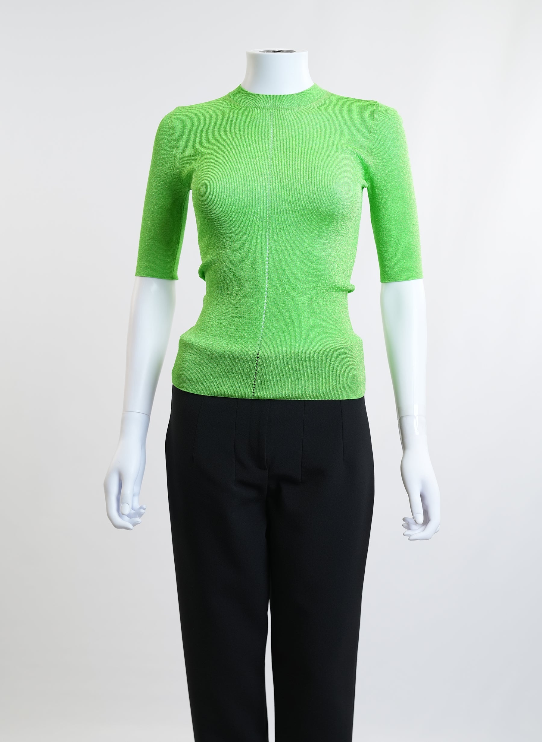 Saint Laurent Ribbed Knit Top