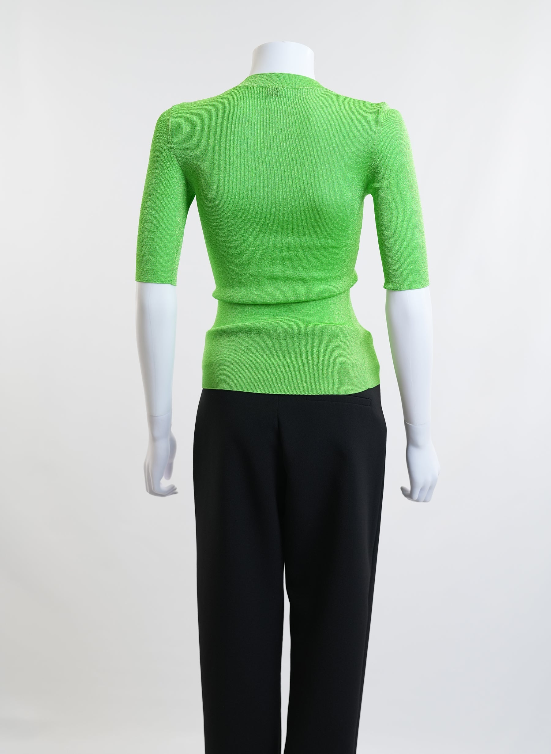 Saint Laurent Ribbed Knit Top