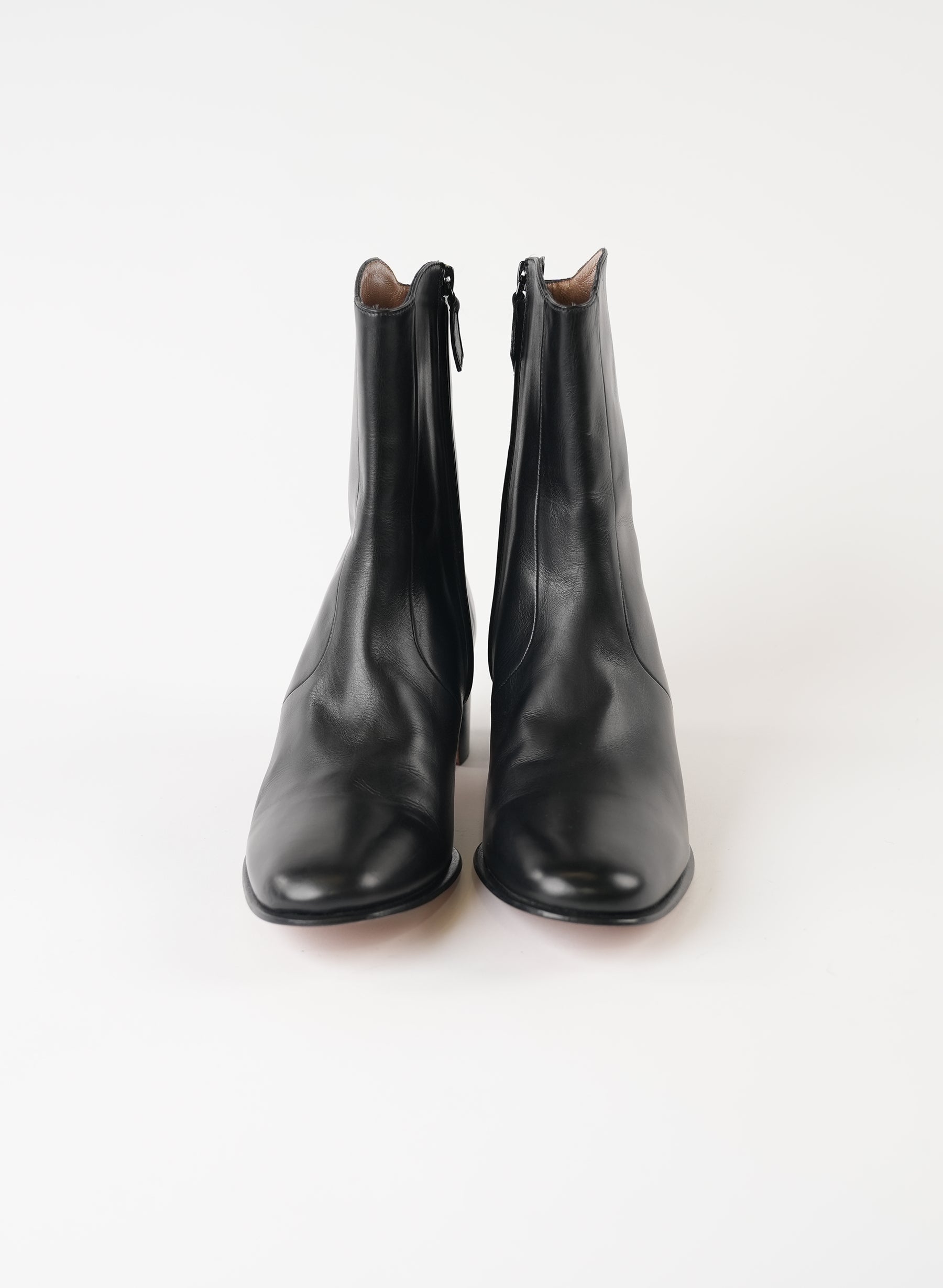 Hermes Leather Western Boots