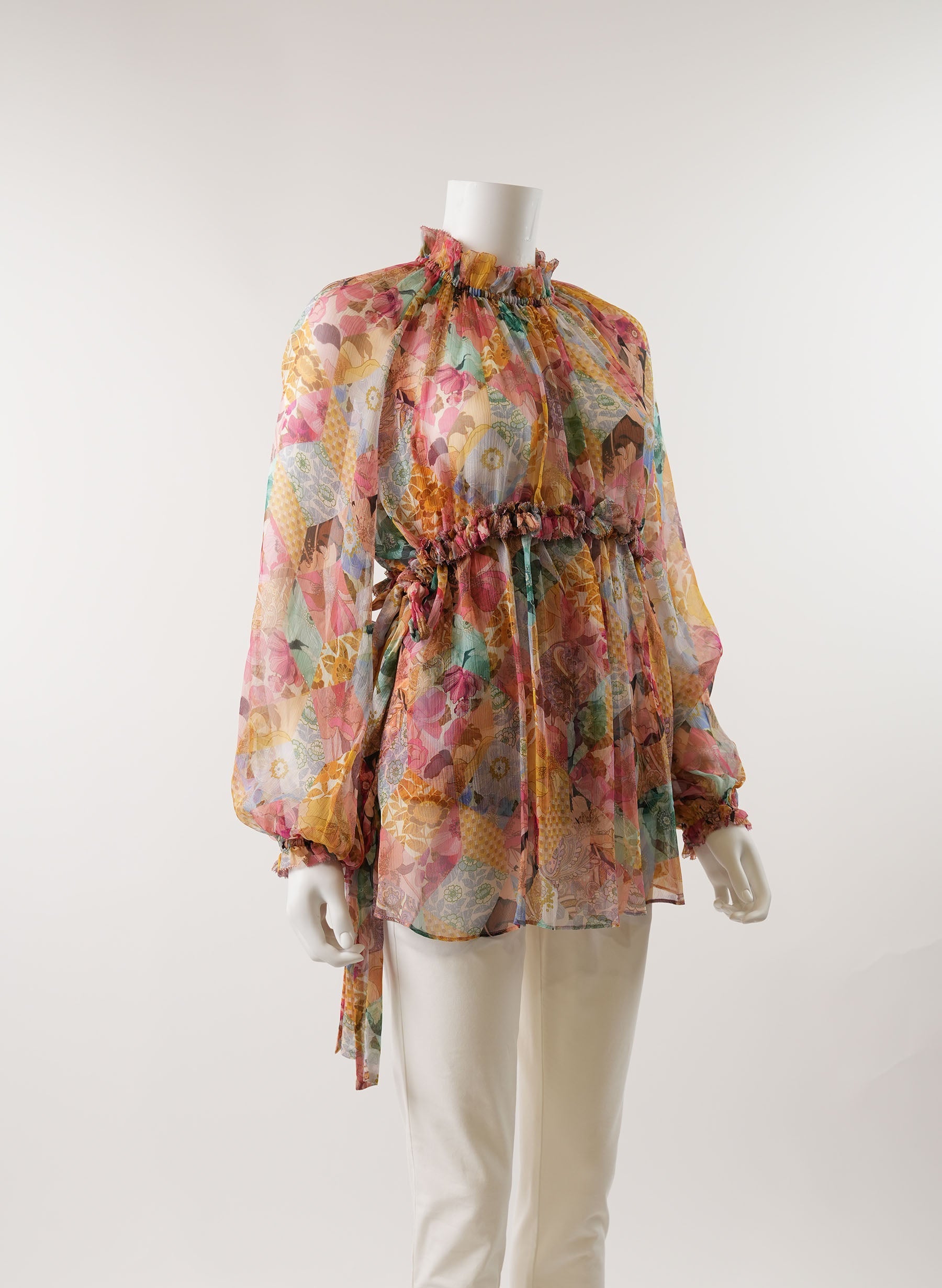 Zimmermann Silk Floral Print Blouse