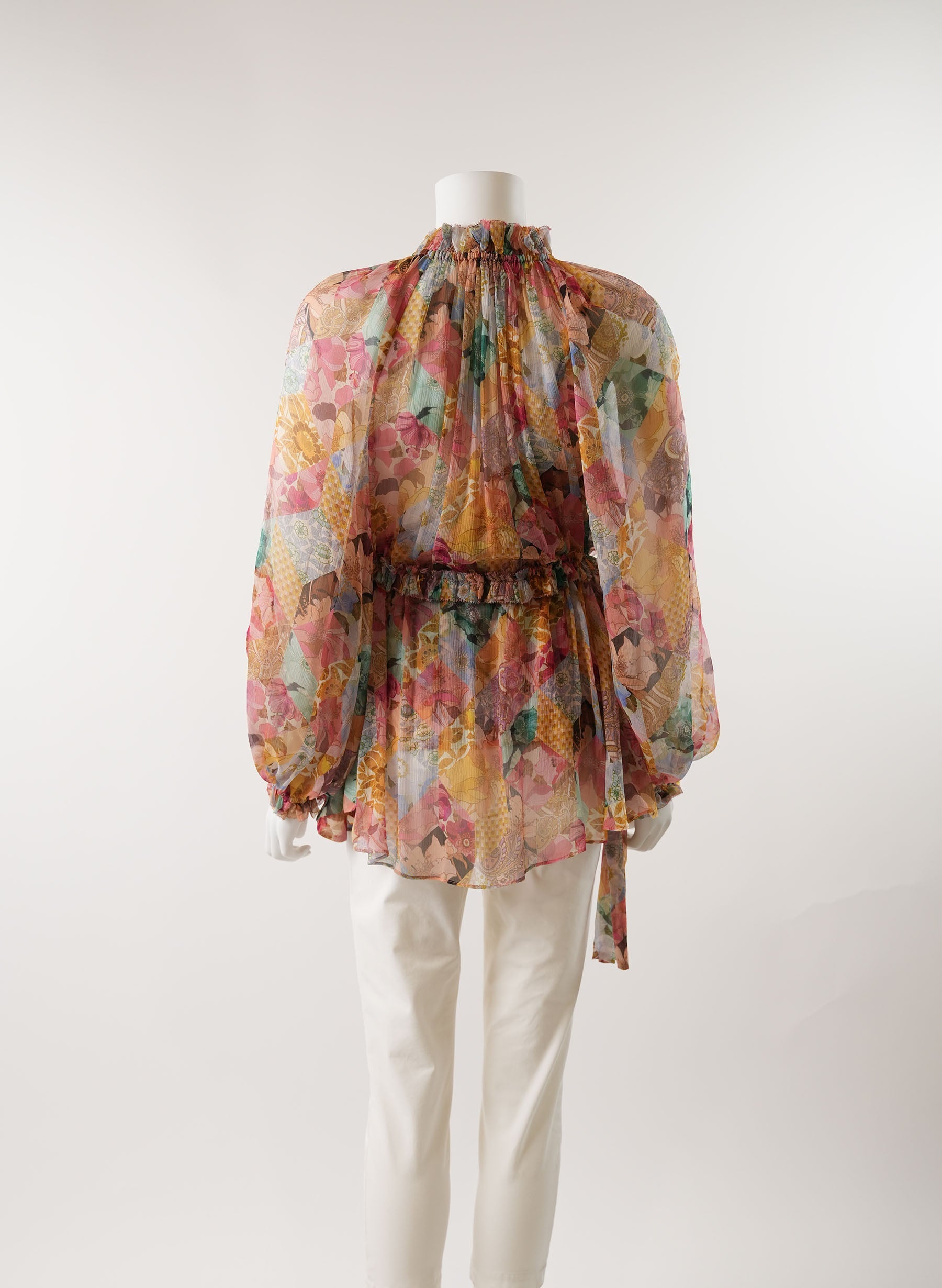 Zimmermann Silk Floral Print Blouse