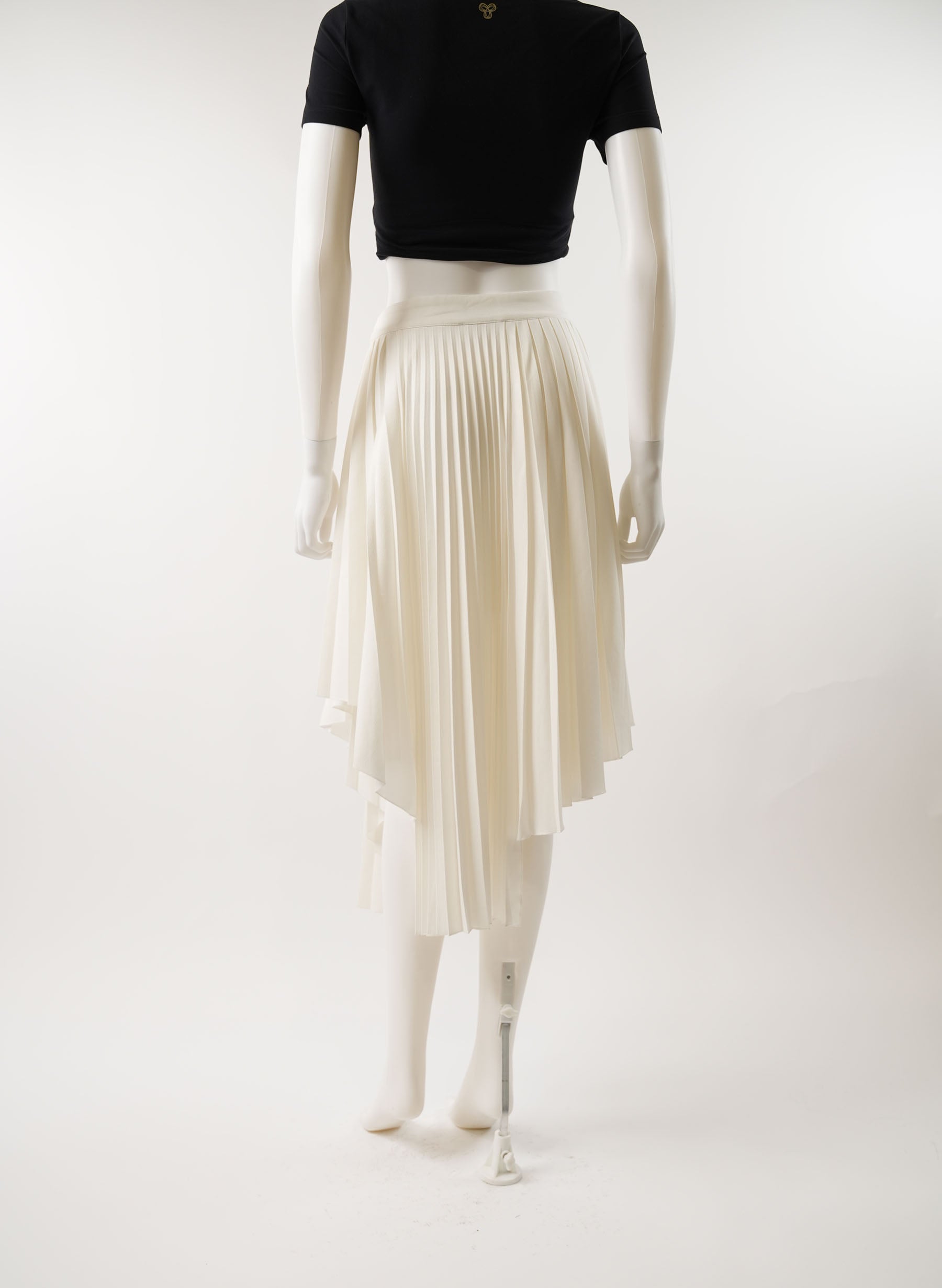 Maje Jaxy Asymmetric Pleated Skirt