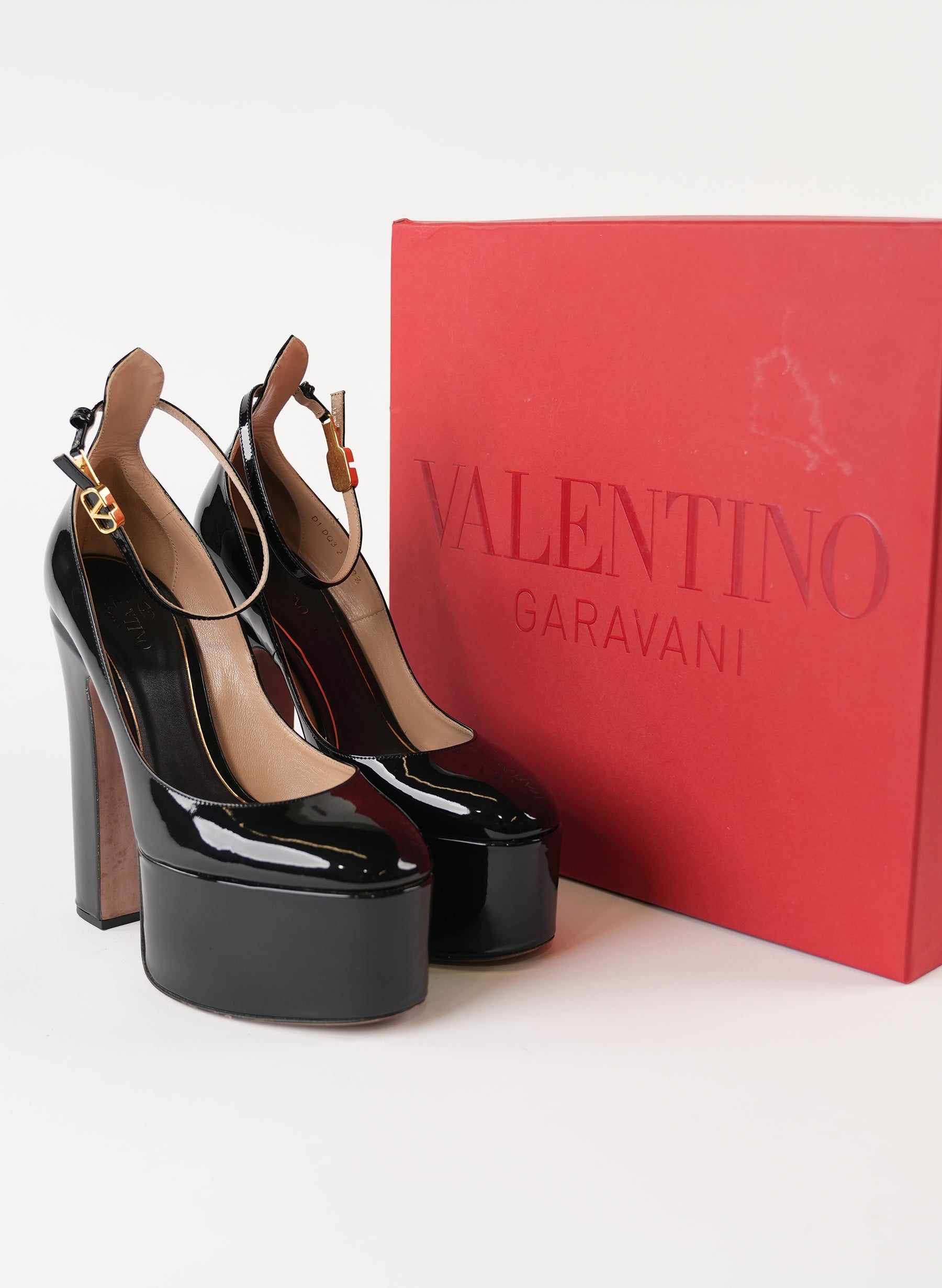 Valentino Garavani Tan-Go 155mm Platform Pumps Black