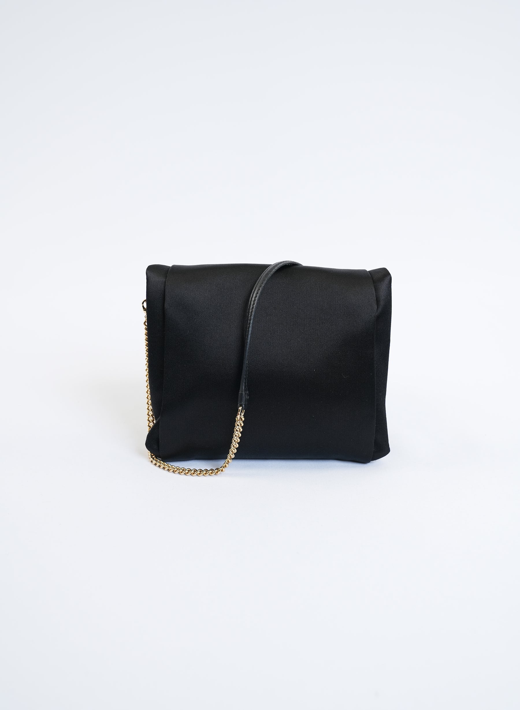 Salvatore Ferragamo Black Cluch On Chain