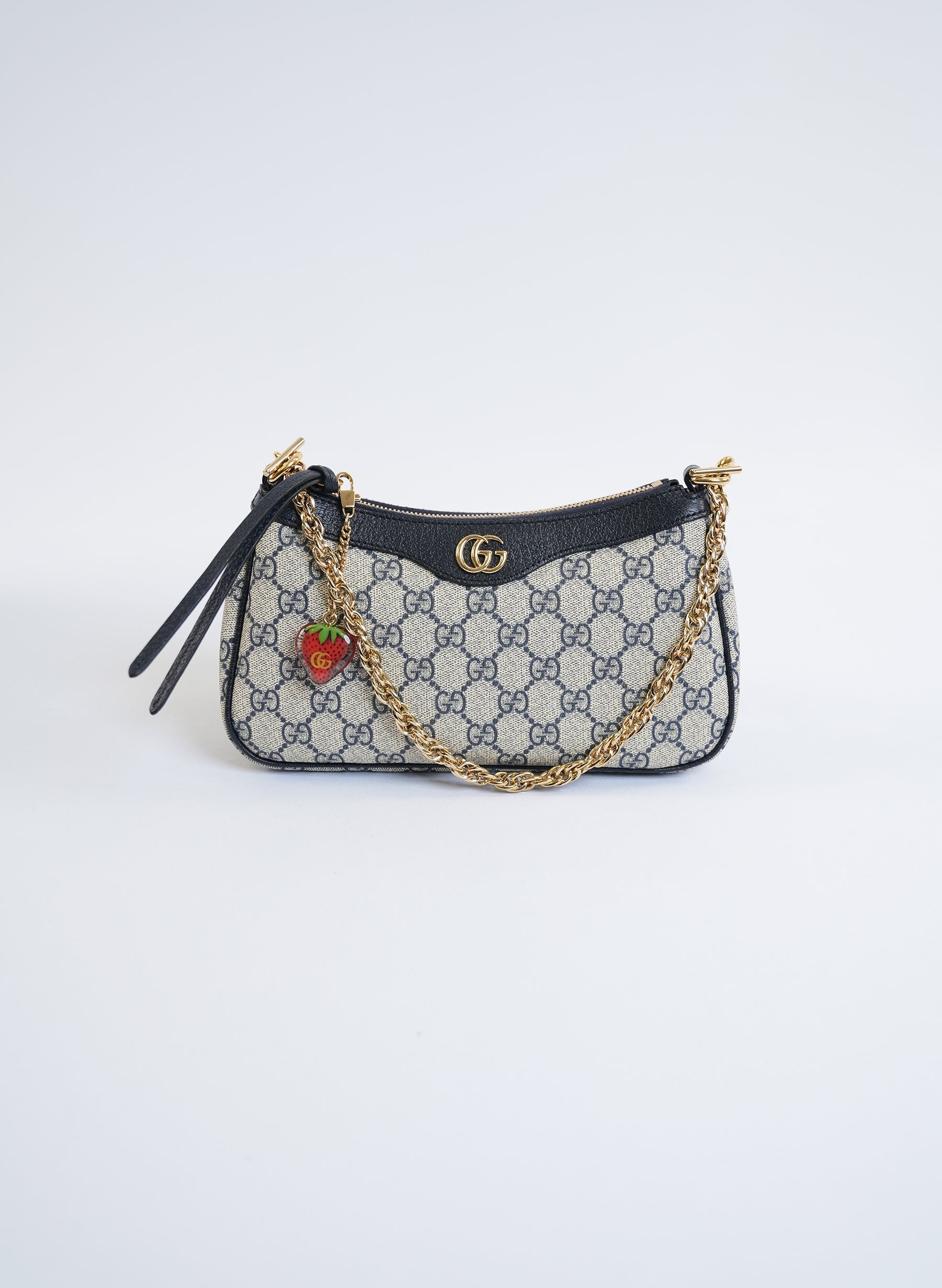 Gucci Ophidia Leather Trimmed Shoulder Bag