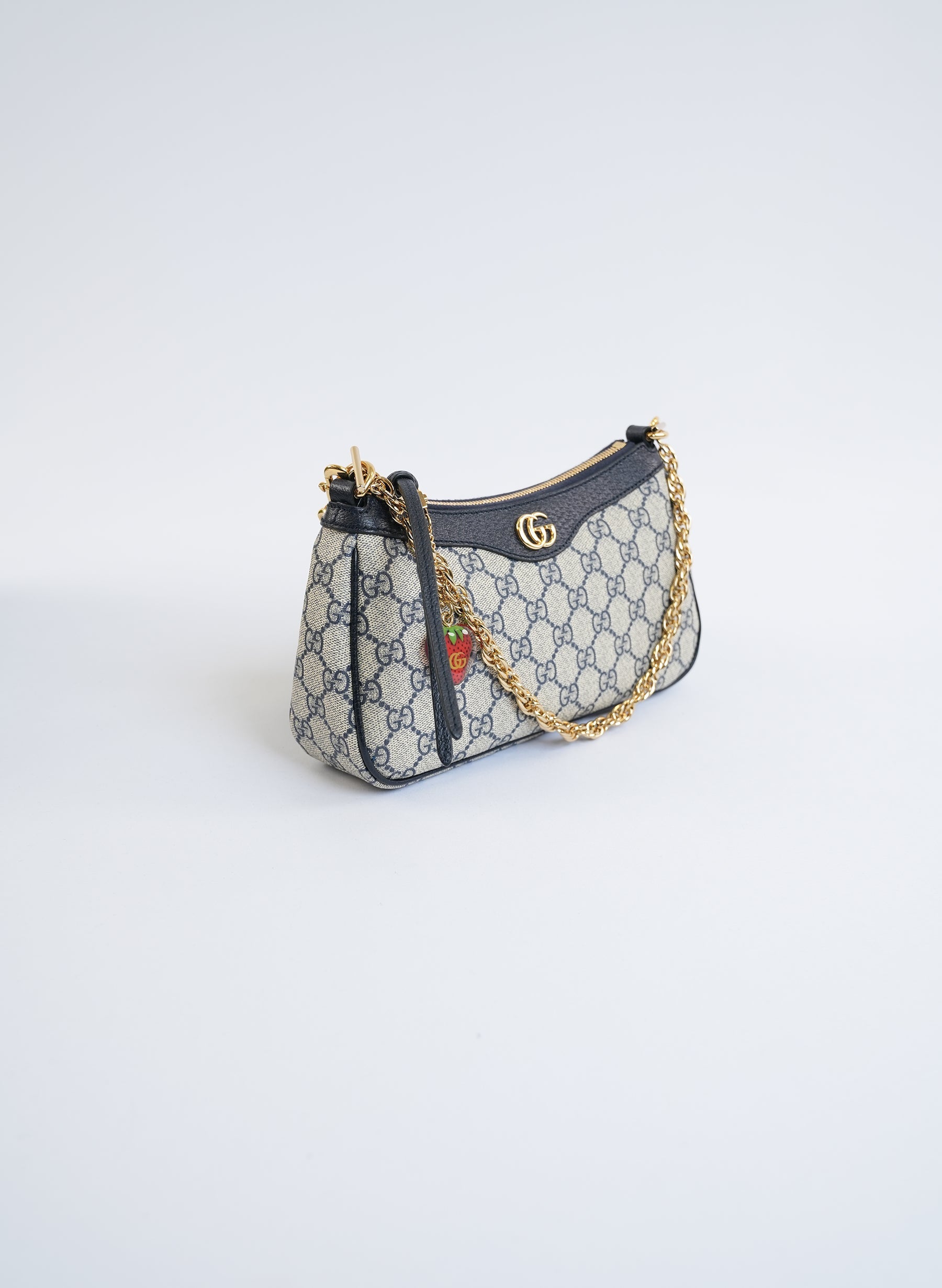 Gucci Ophidia Leather Trimmed Shoulder Bag