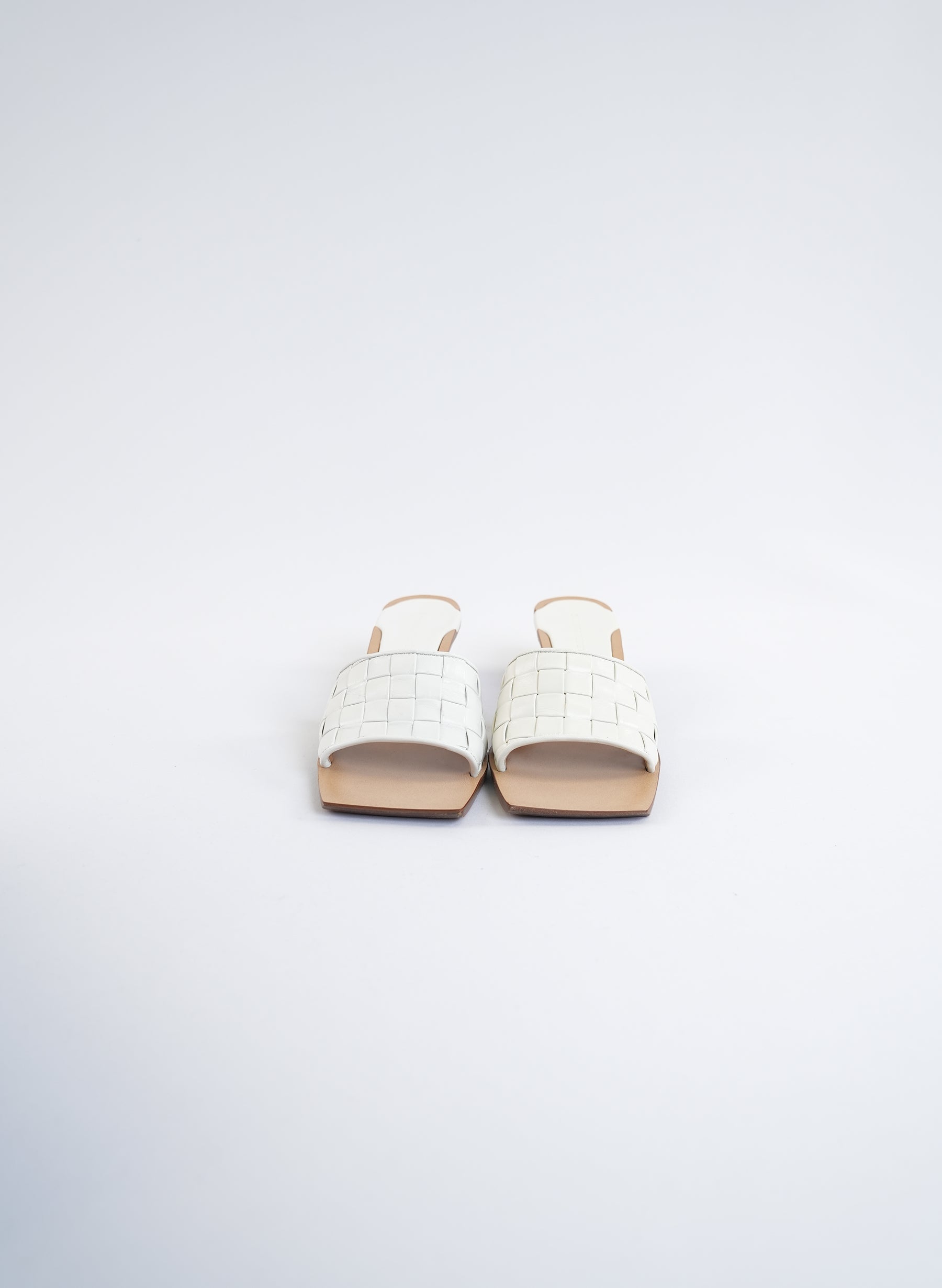 Bottega Veneta Intrecciato Squared Toe Sandal