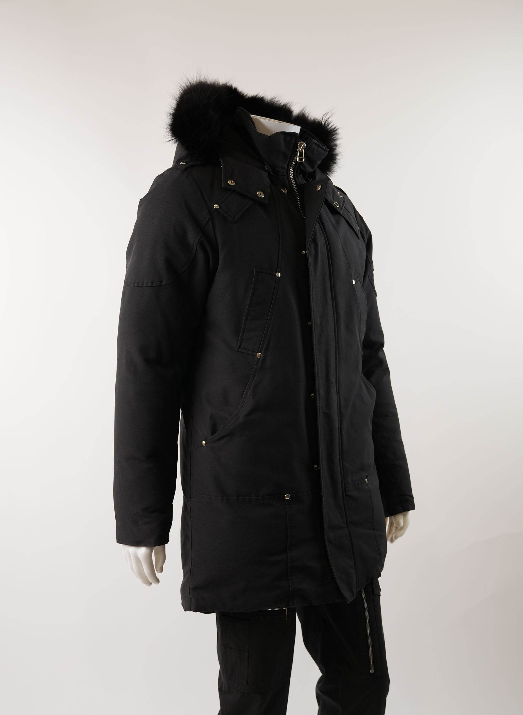 Moose Knuckles Fur-Trimmed Hooded Parka