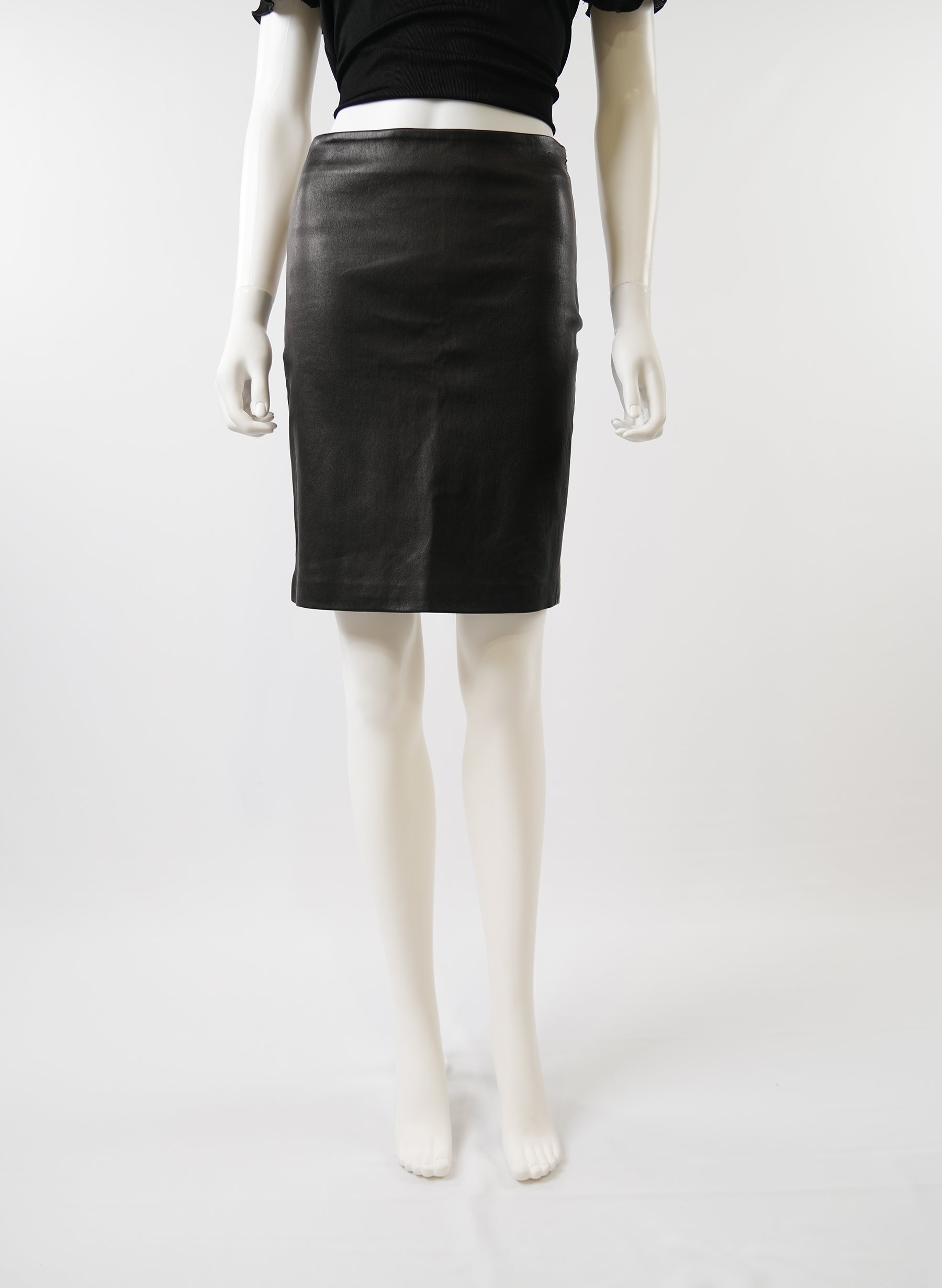 The Row Lambskin Leather Skirt