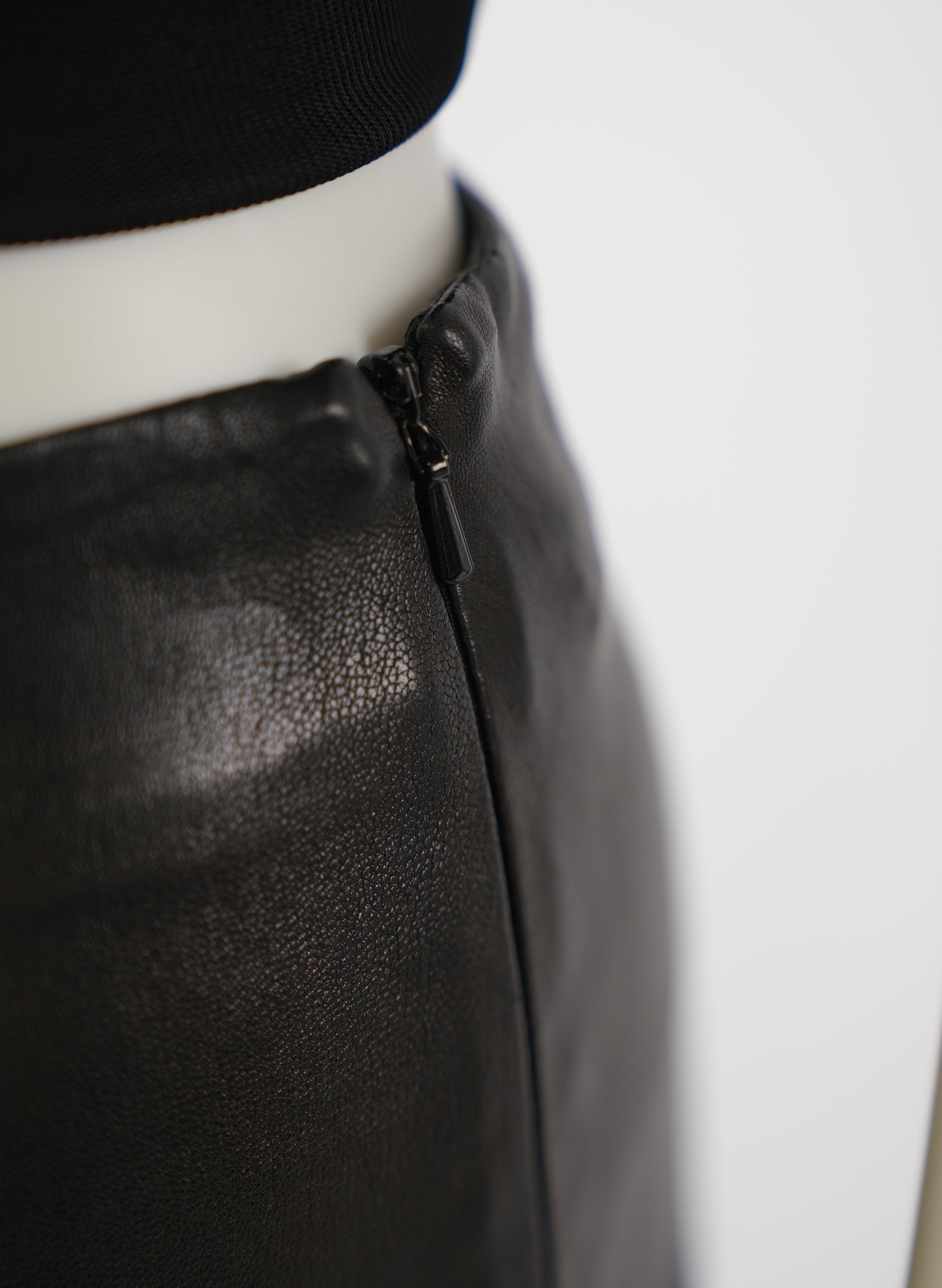 The Row Lambskin Leather Skirt