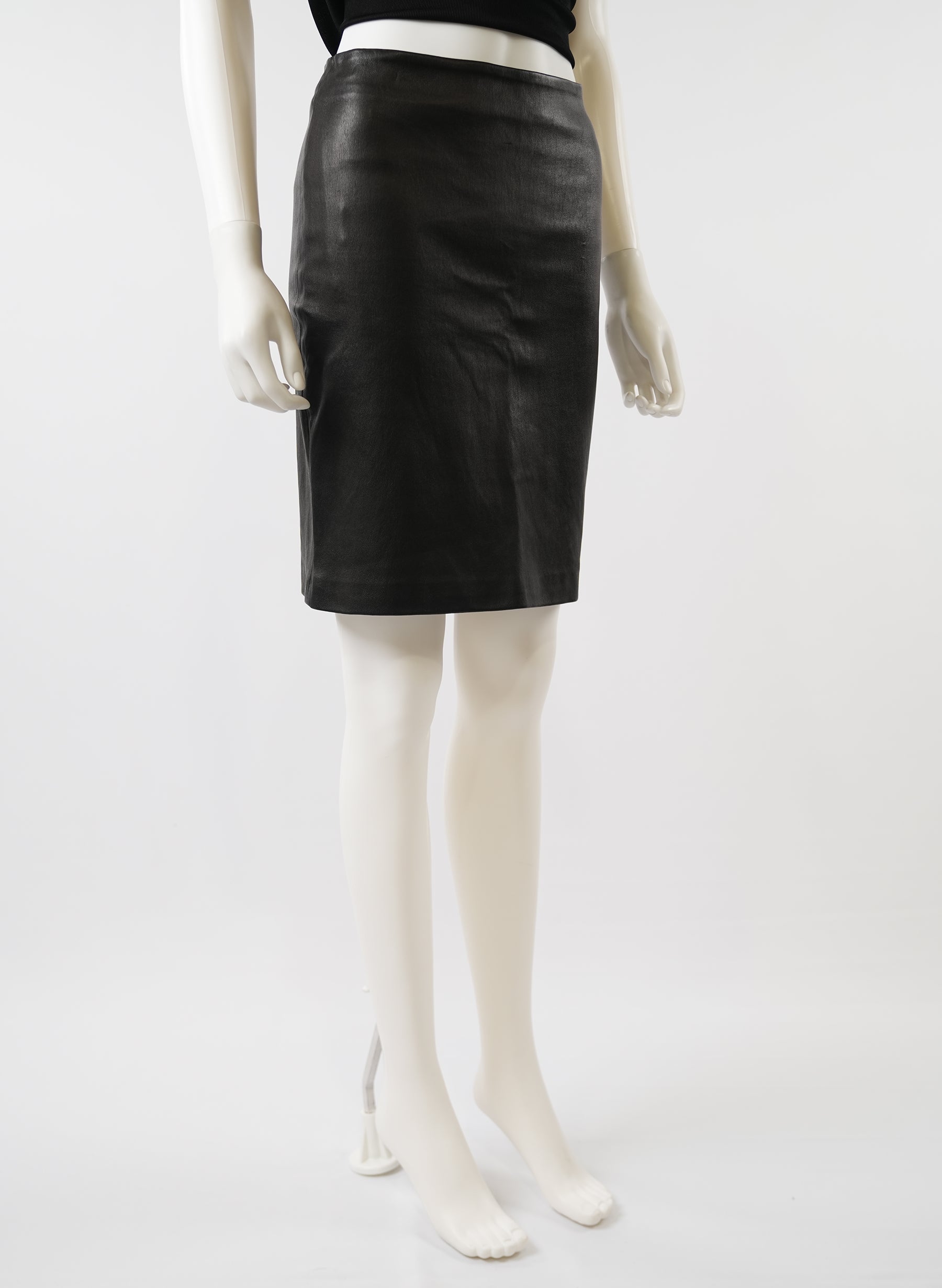 The Row Lambskin Leather Skirt