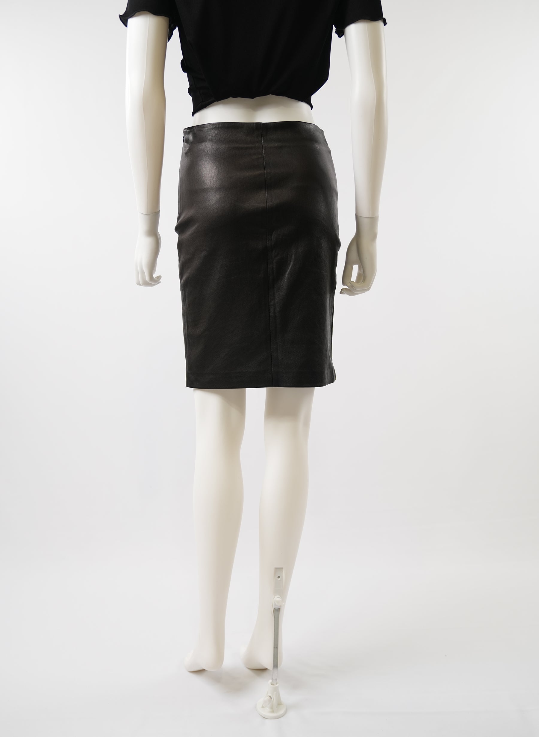 The Row Lambskin Leather Skirt