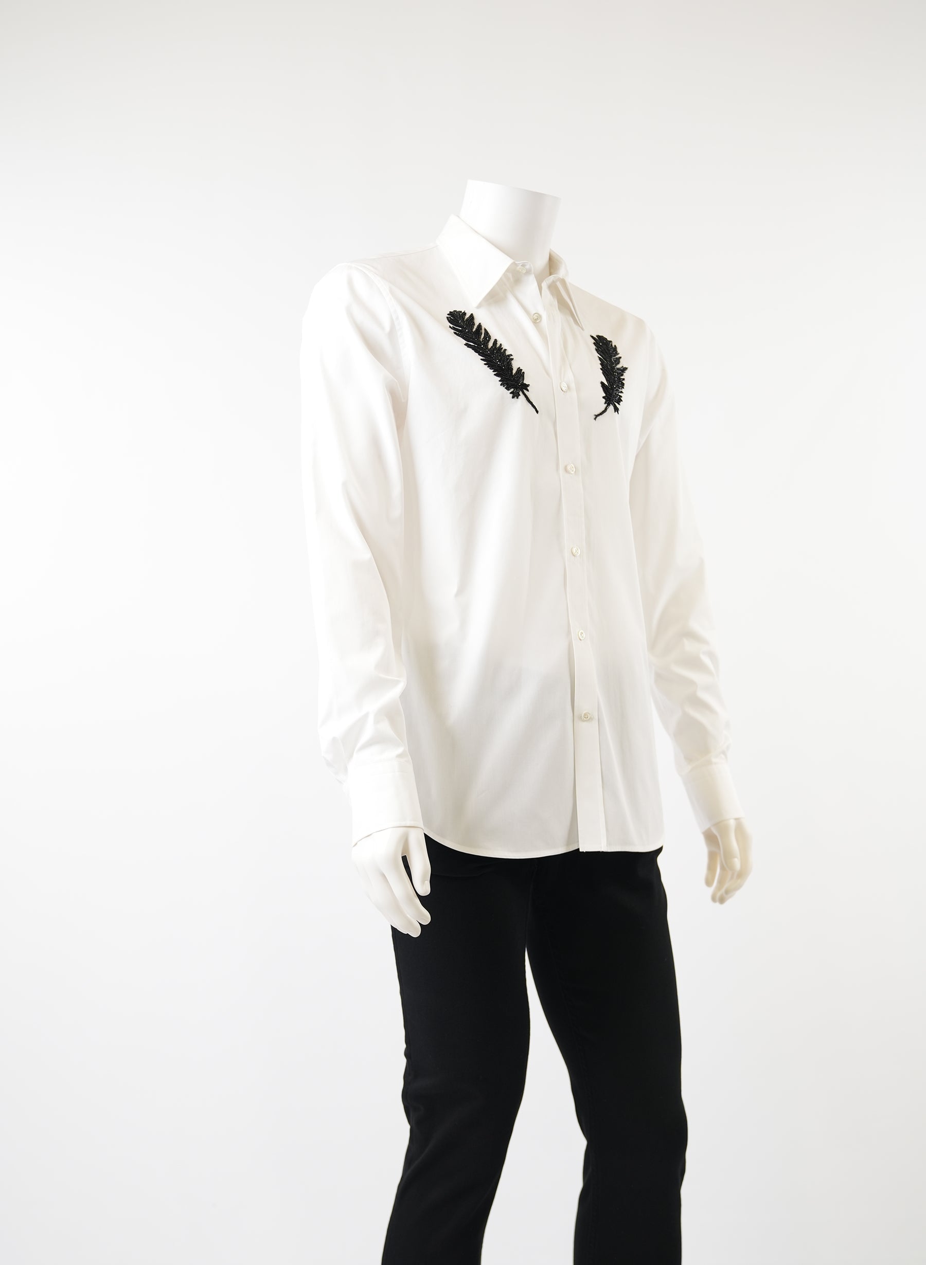 Alexander McQueen Feather Jet Applique Shirt