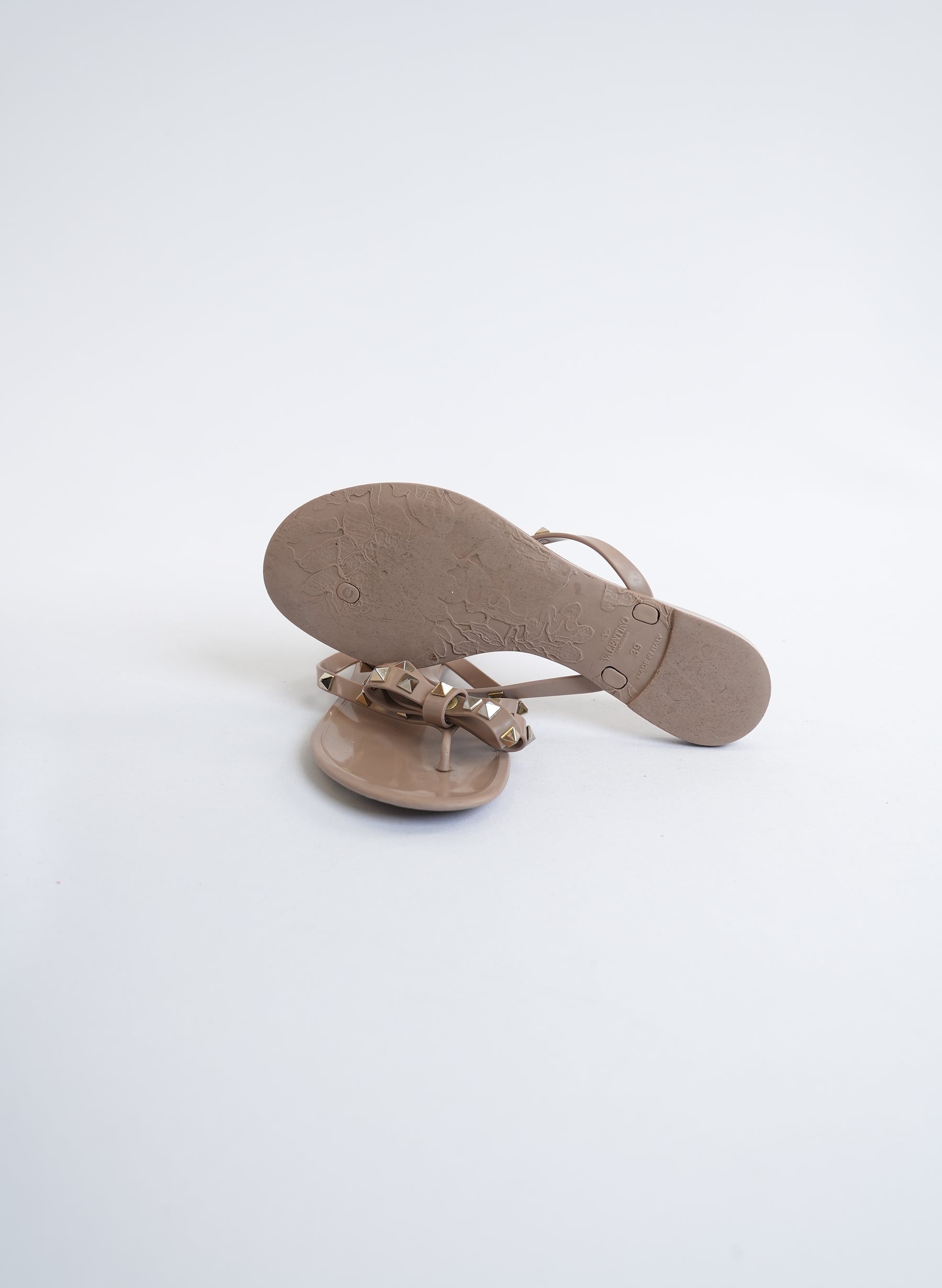 Valentino Rockstud Jelly Flip Flops