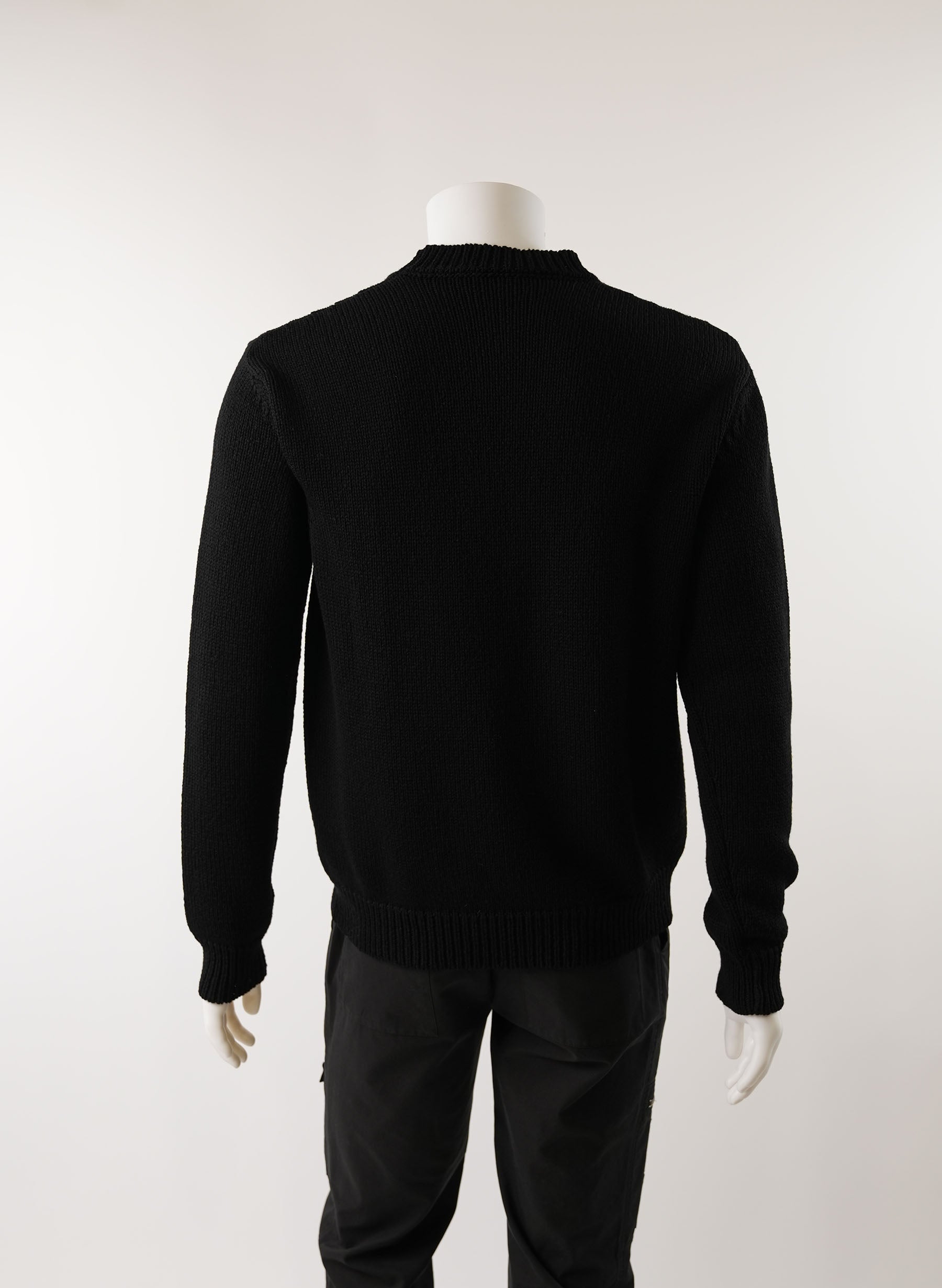 Balmain Logo Intarsia Brushed Sweater