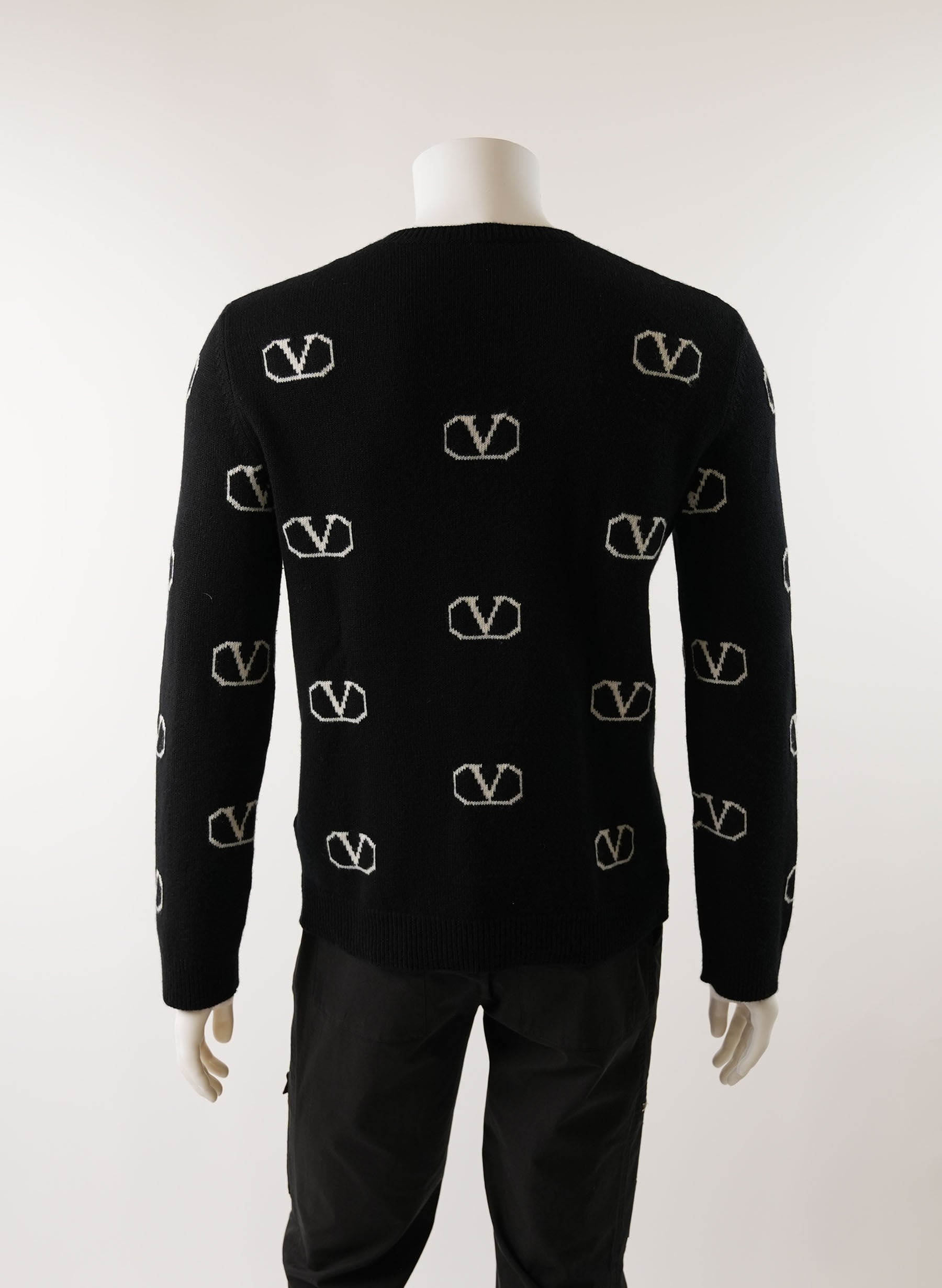 Valentino Cashmere V-Logo Sweater