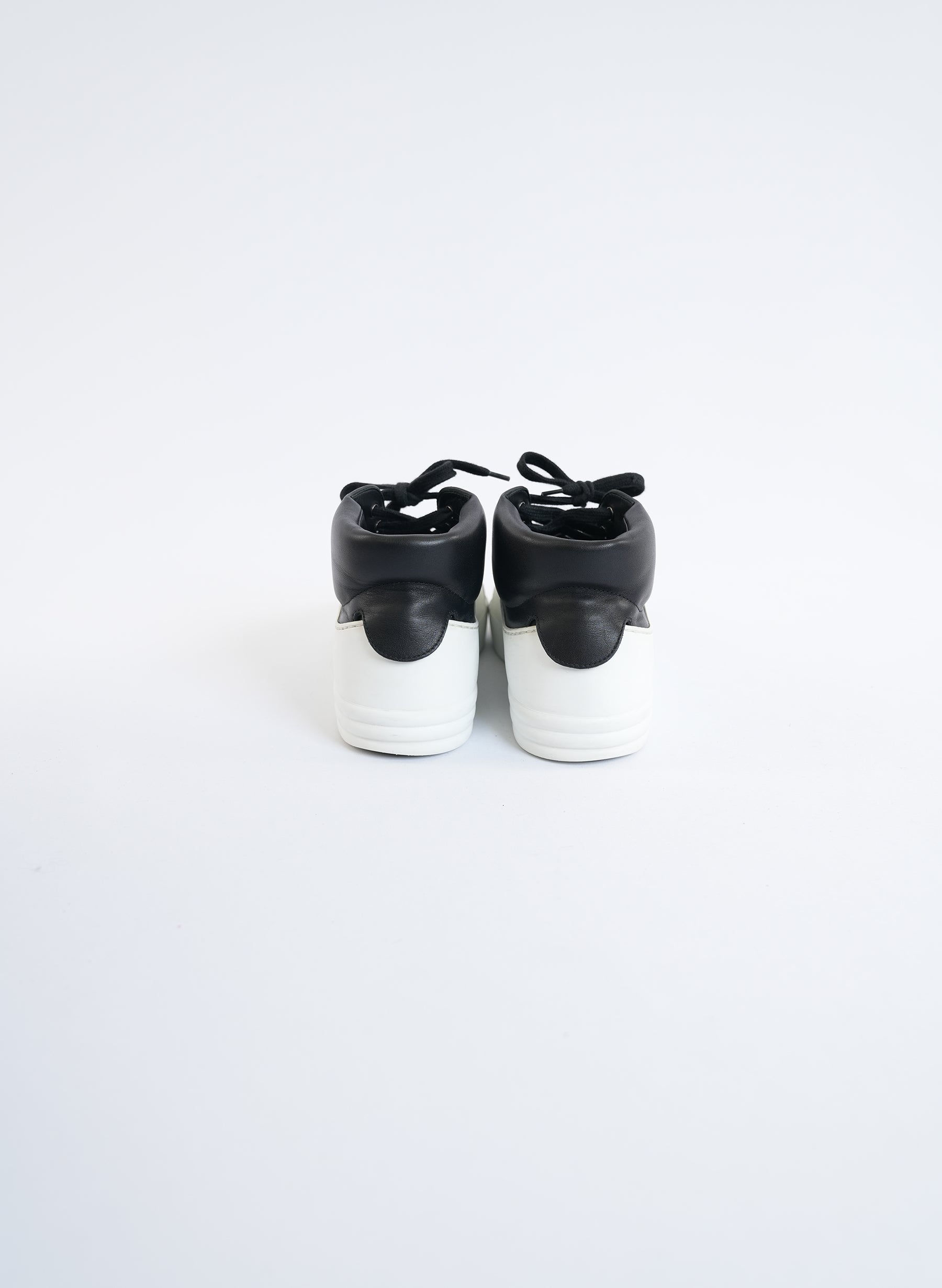 Chanel CC Mid Top Calfskin Sneakers