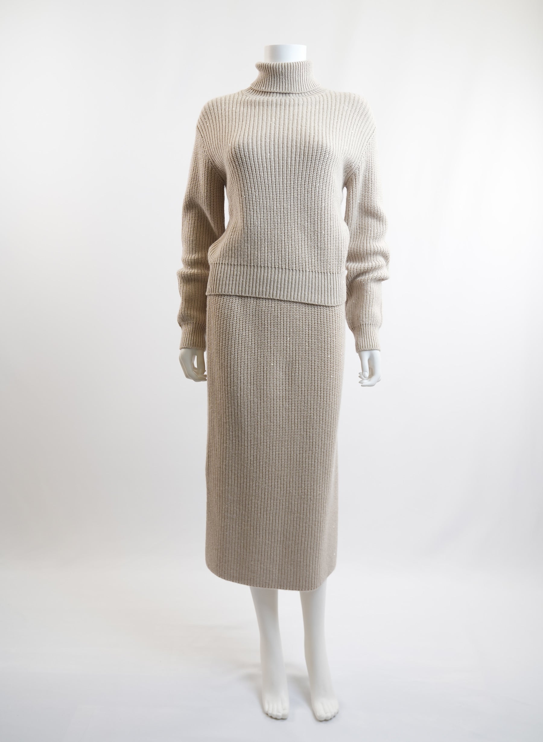 Brunello Cucinelli Sweater Skirt Set
