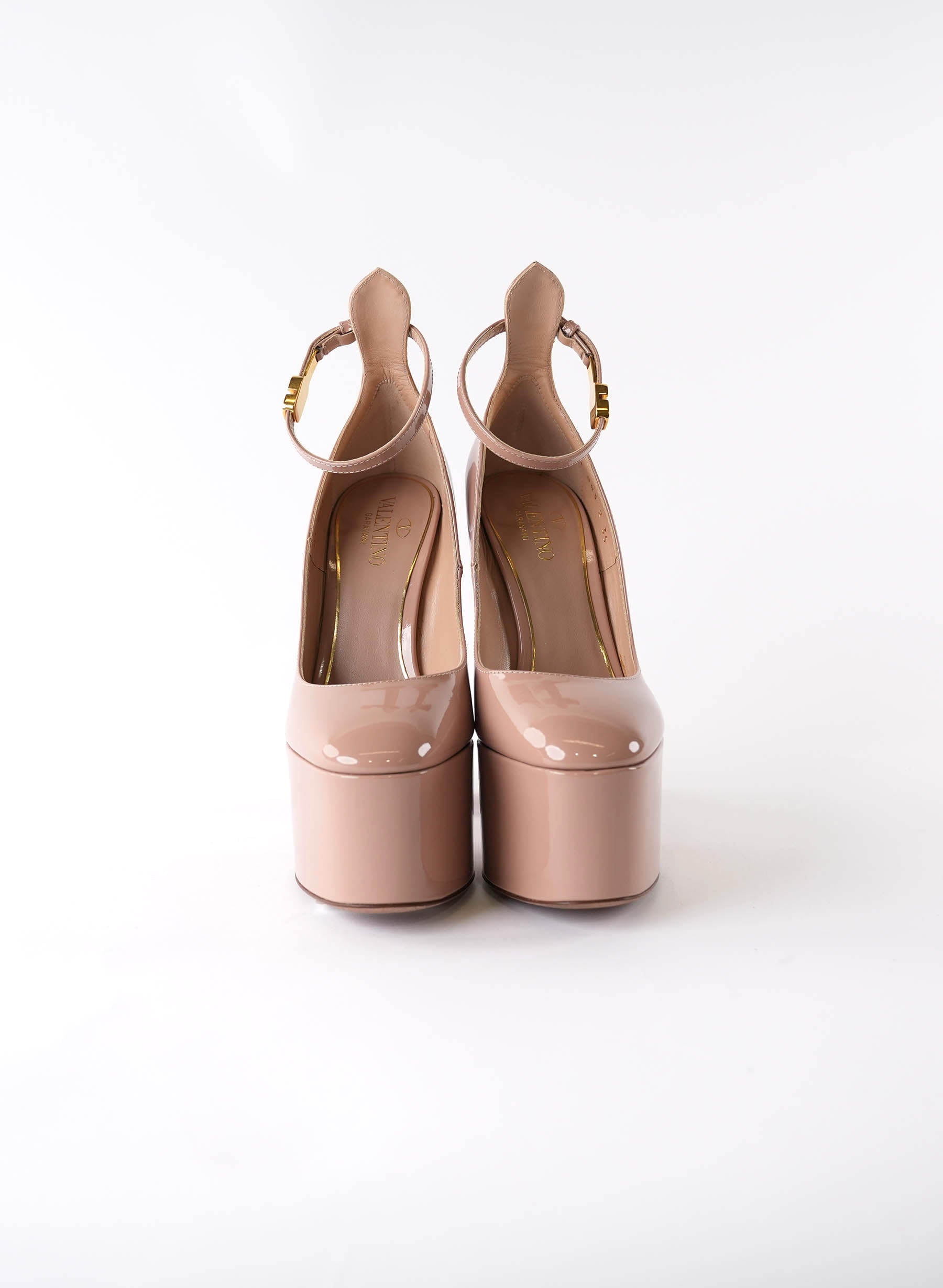 Valentino Patent Tan-Go 55/155mm Platform Pumps