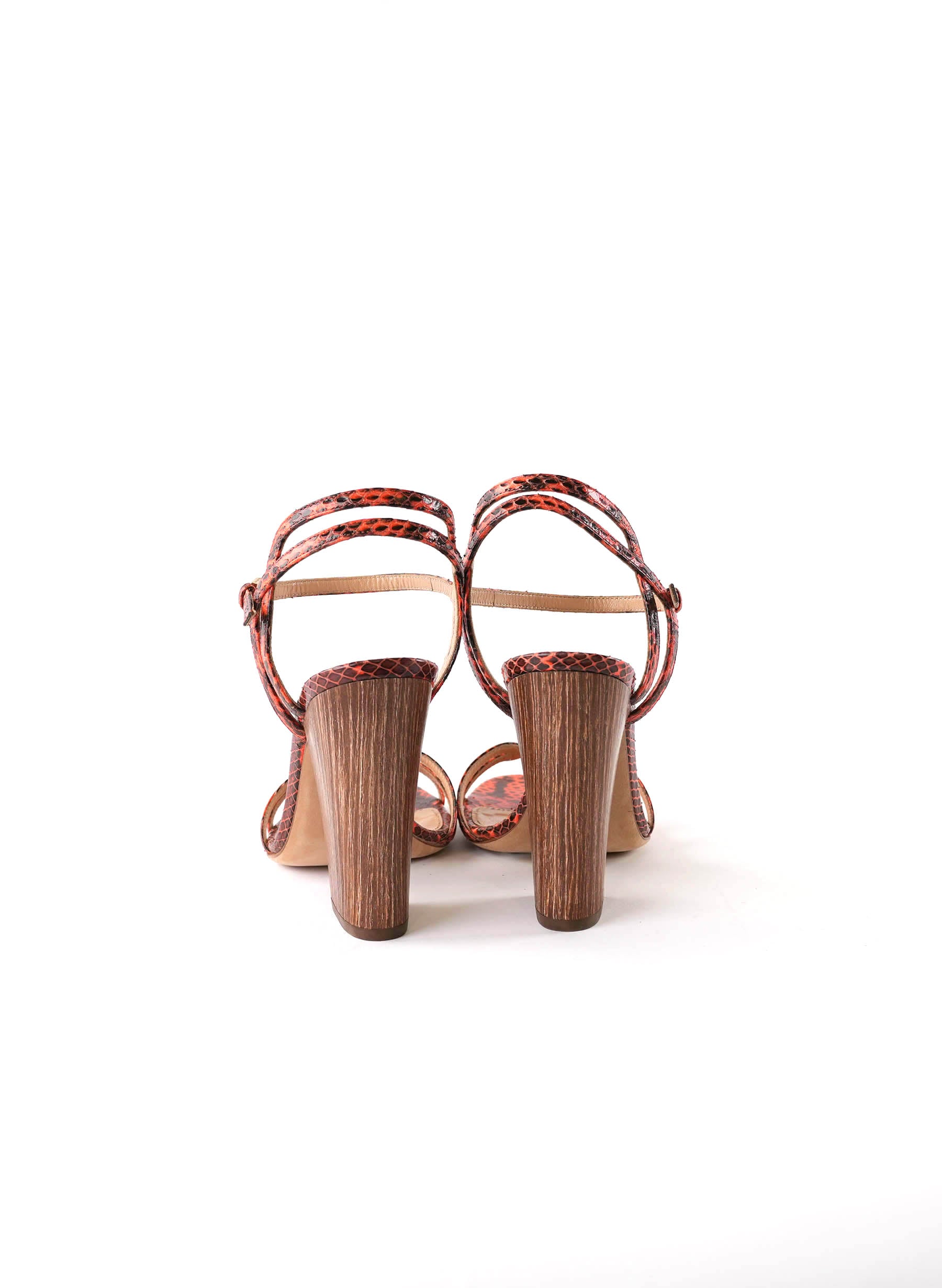 Sergio Rossi Snakeskin Sandals