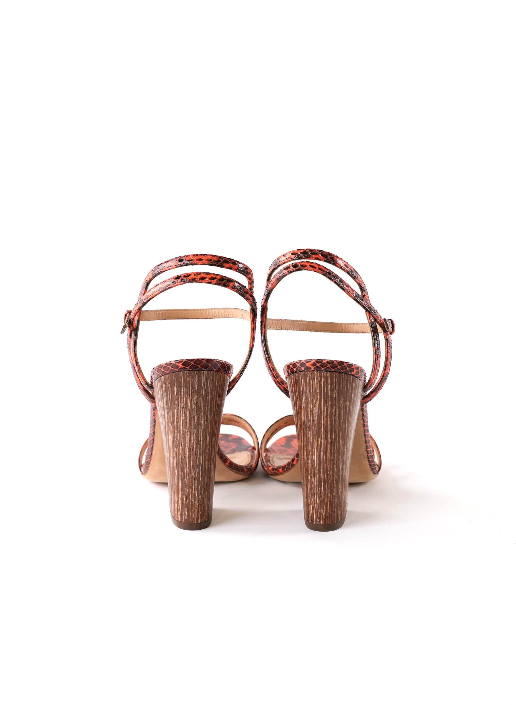 Sergio Rossi Snakeskin Sandals