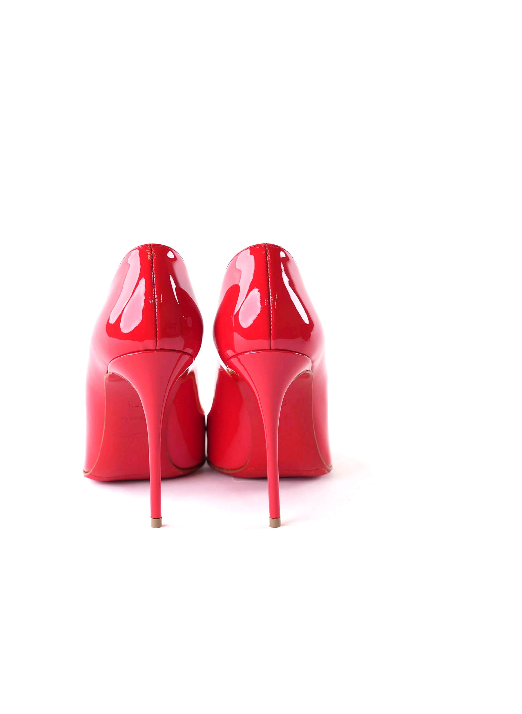 Christian Louboutin Patent Leather Pigalle Pumps Red