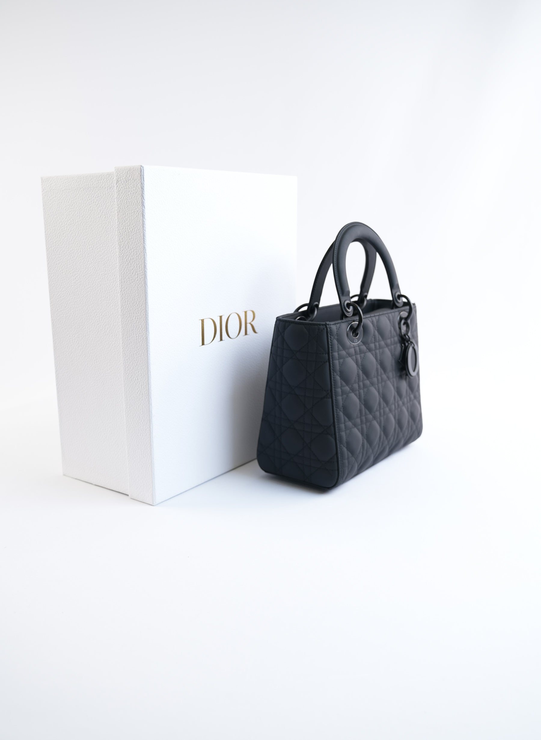 Christian Dior Lady Dio Matte Lambskin Bag