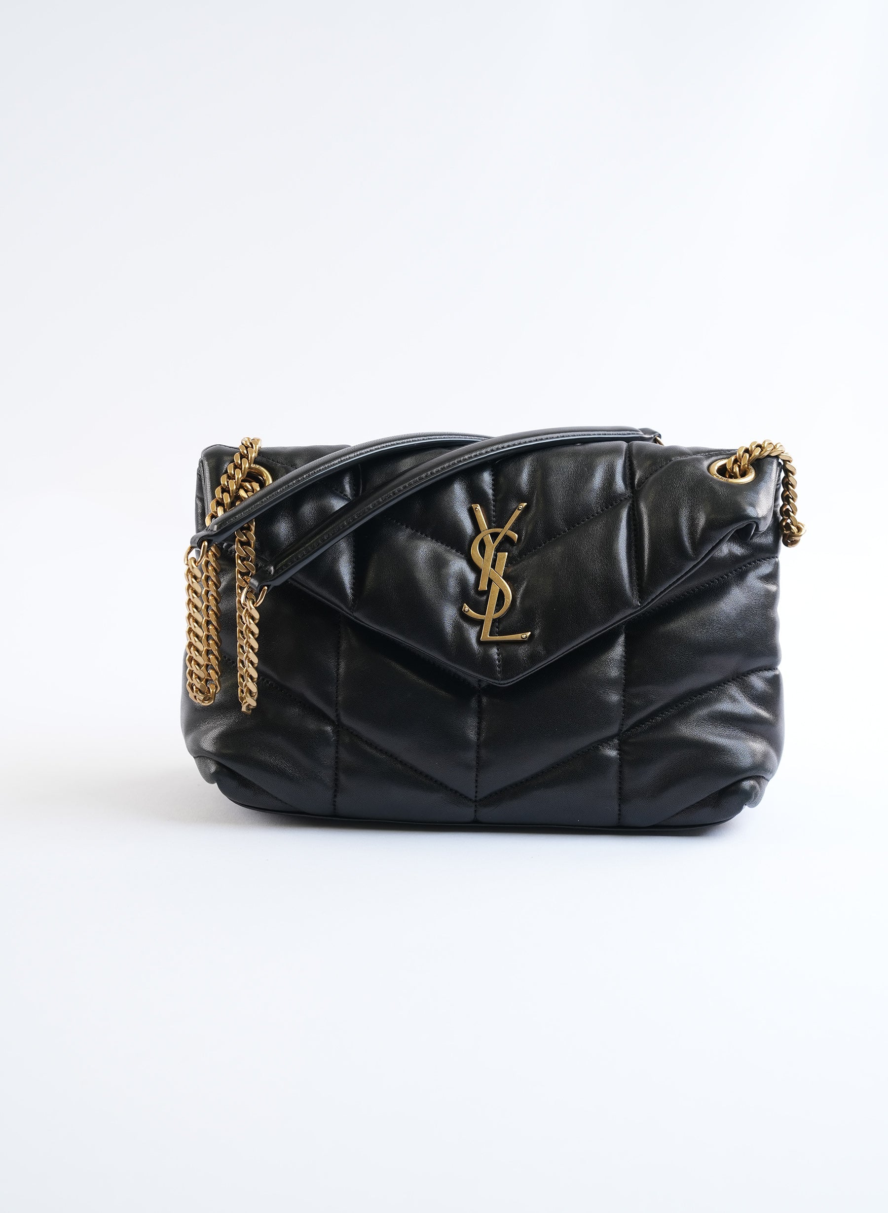 Saint Laurent Puffer Leather Shoulder Bag