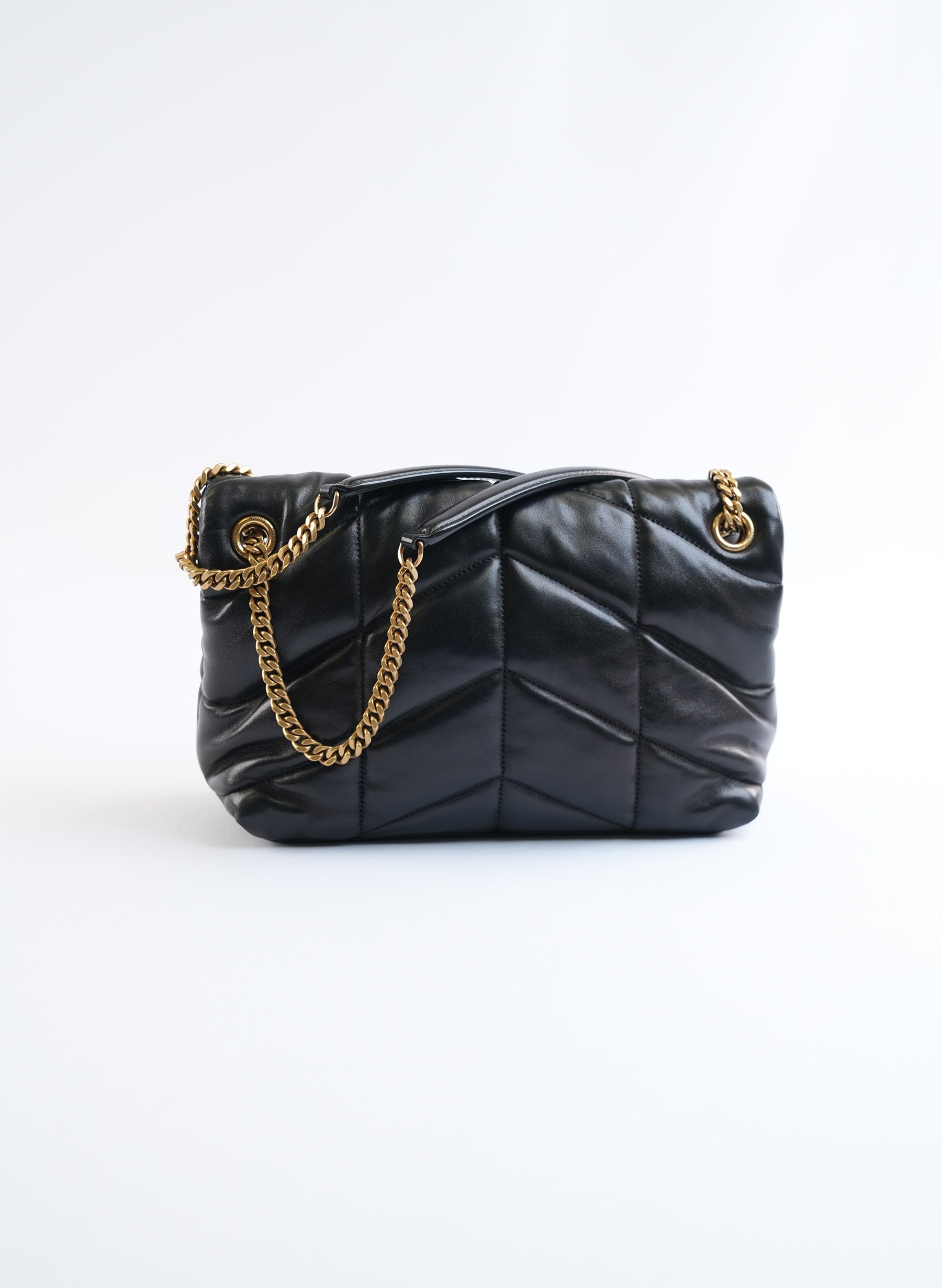 Saint Laurent Puffer Leather Shoulder Bag