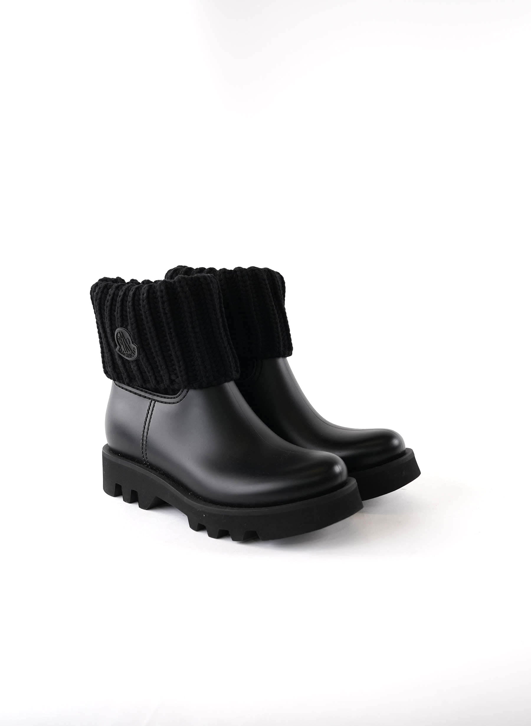 Moncler Leather Sock Boots