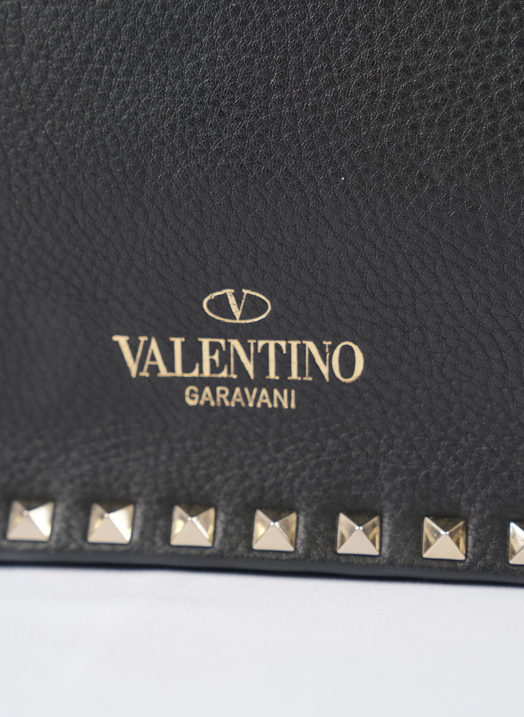 Valentino Ruckstud Leather Handle Bag