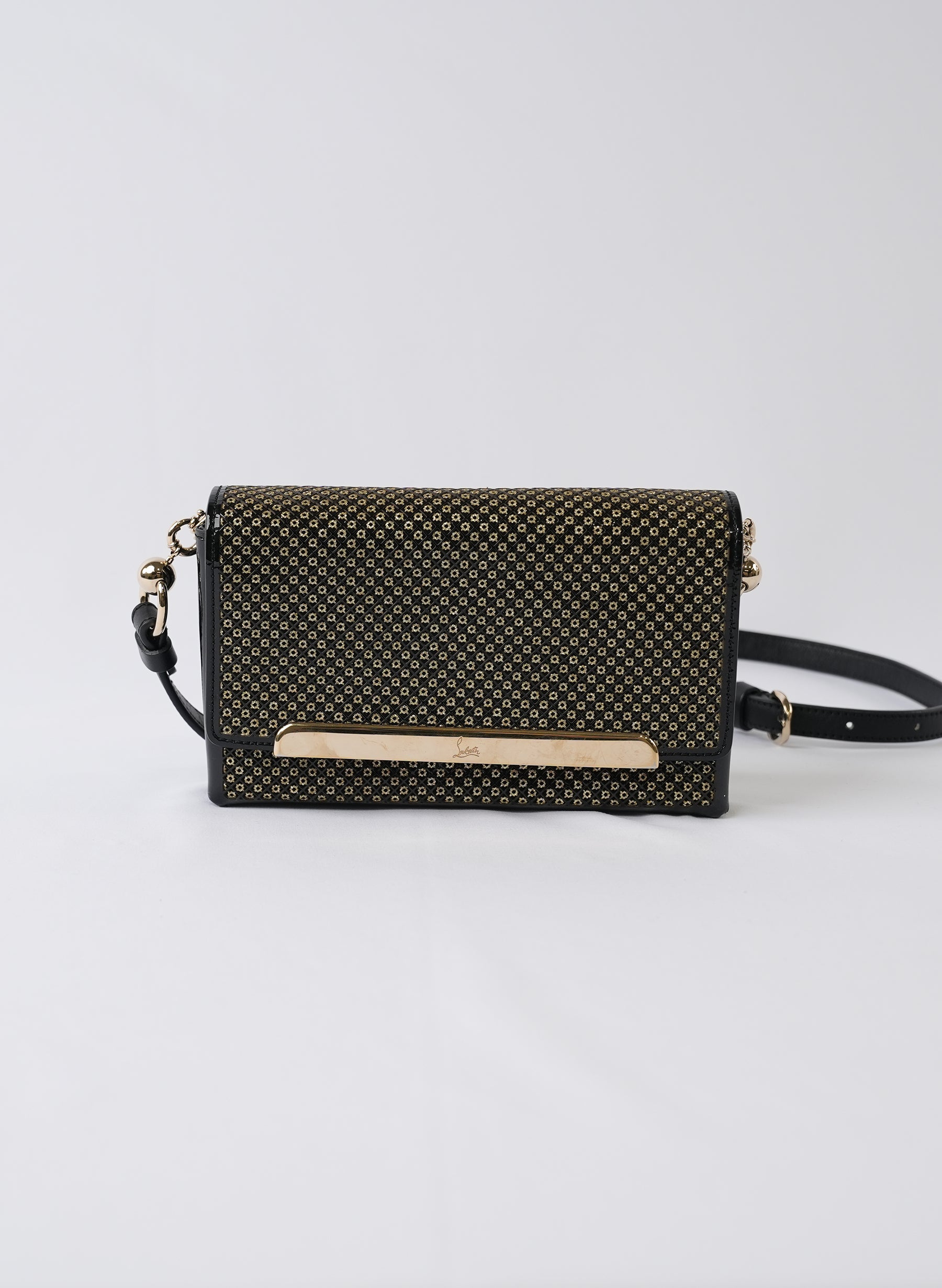 Christian Louboutin Patetnt Leather Clutch