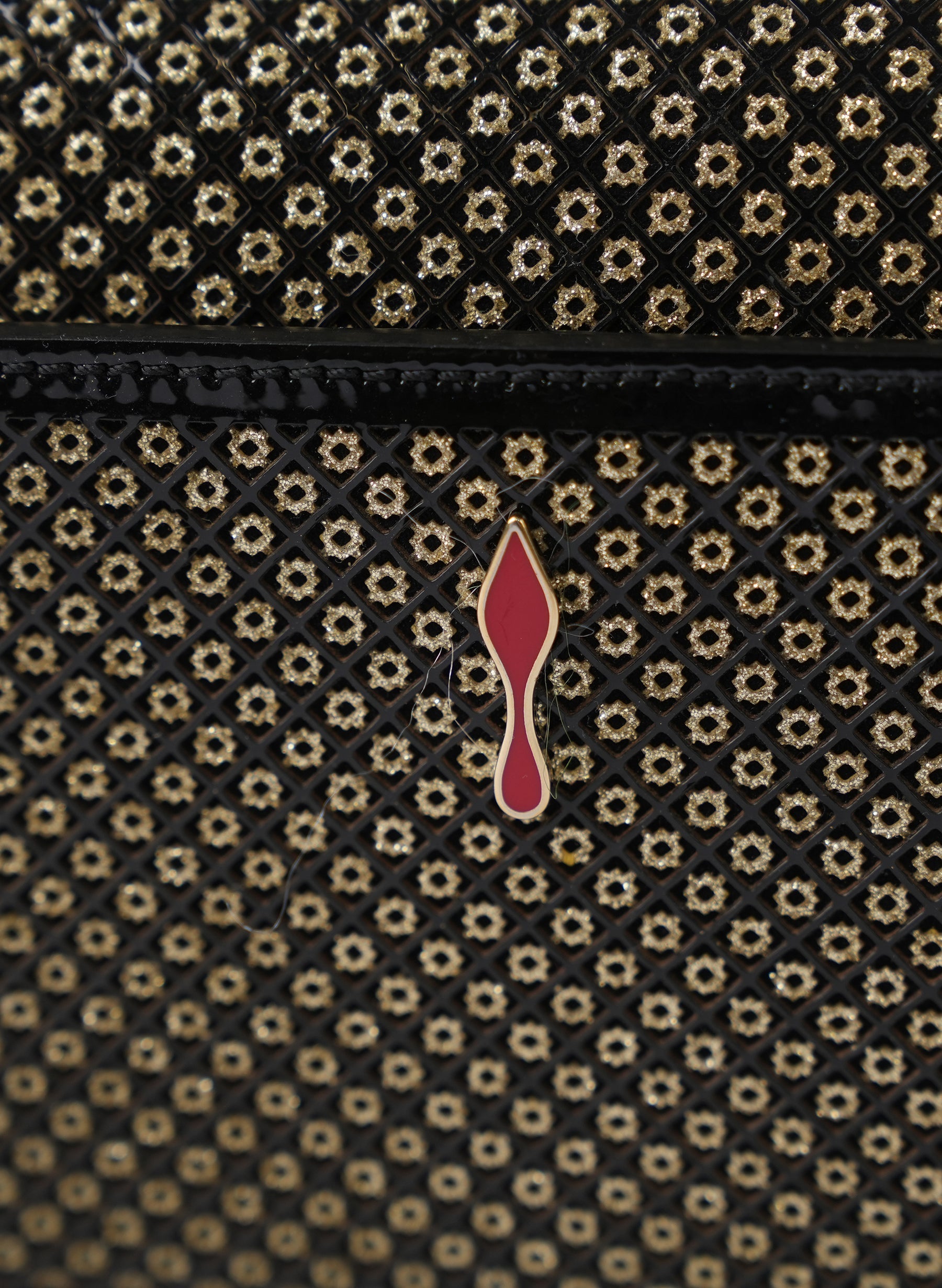 Christian Louboutin Patetnt Leather Clutch