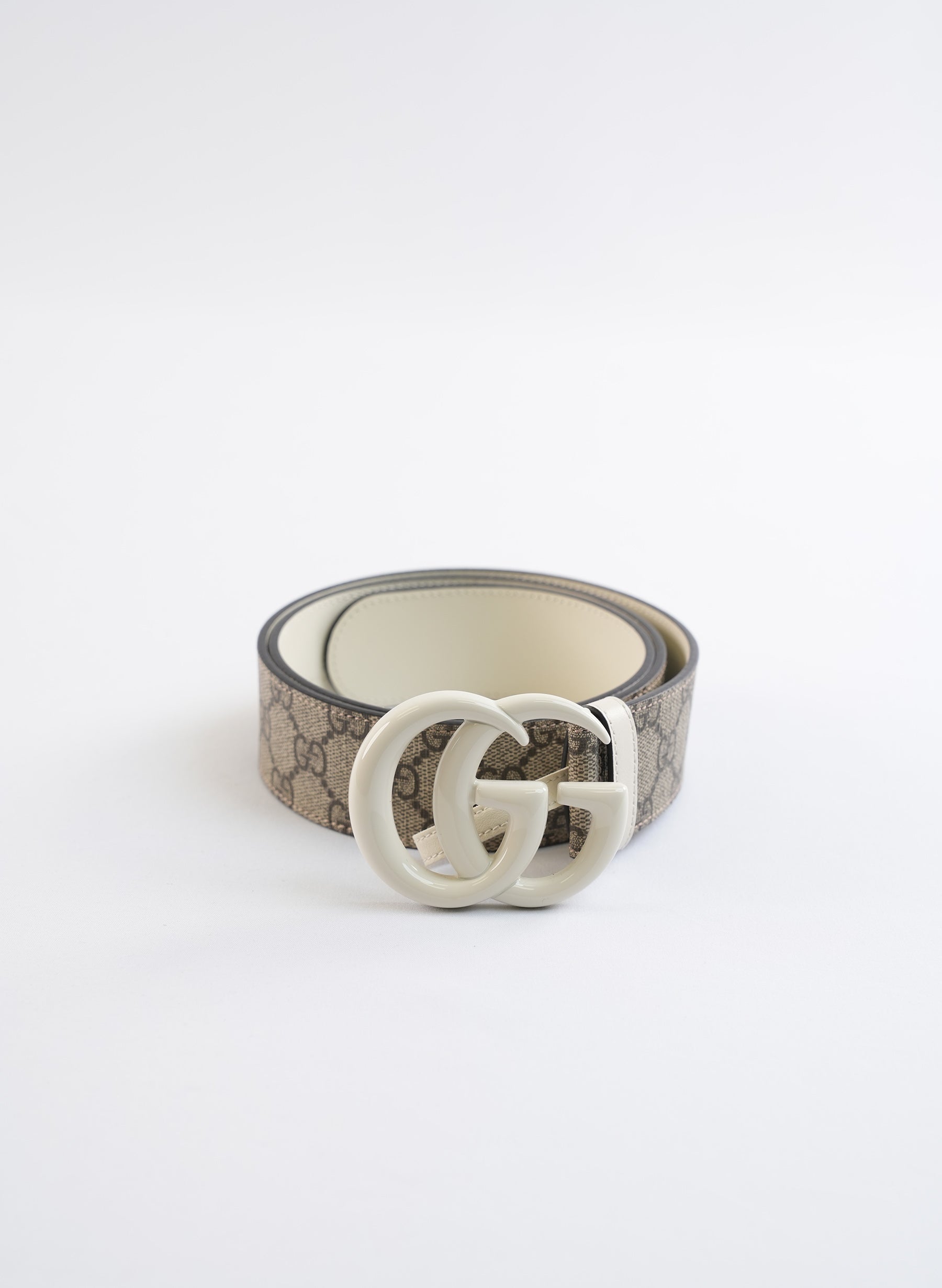 Gucci Canvas Monogram Print Belt