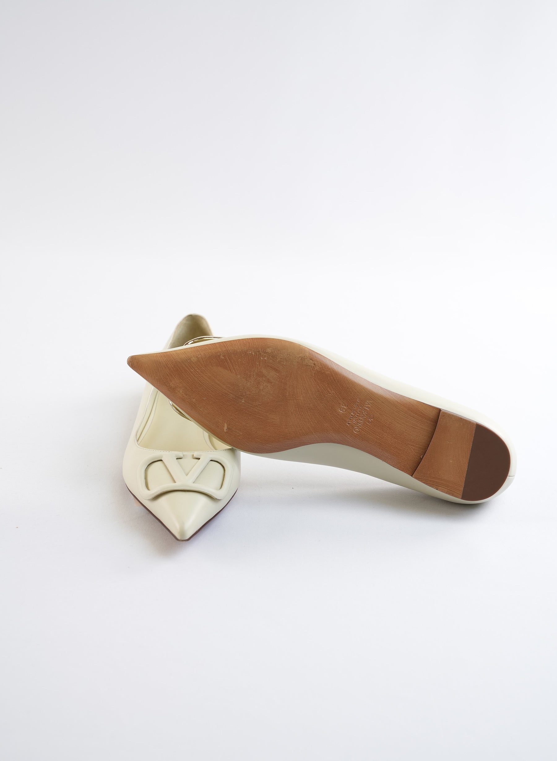 Valentino Nappa V Logo Flats