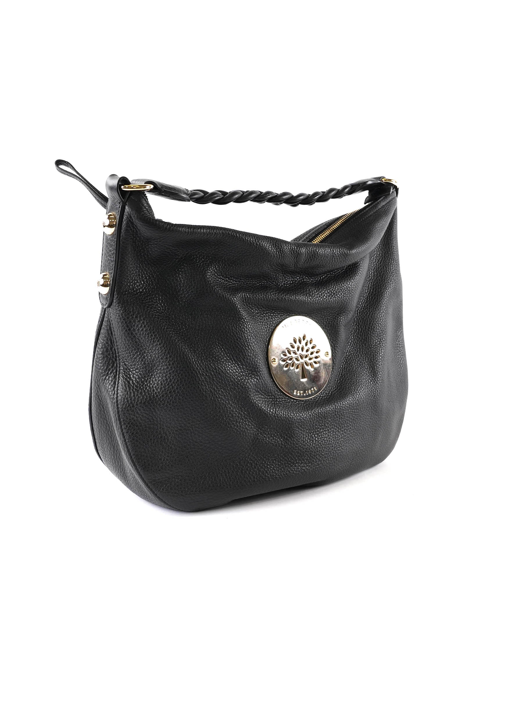 Mulberry Daria Medium Hobo in Black Spongy Pebbled Leather