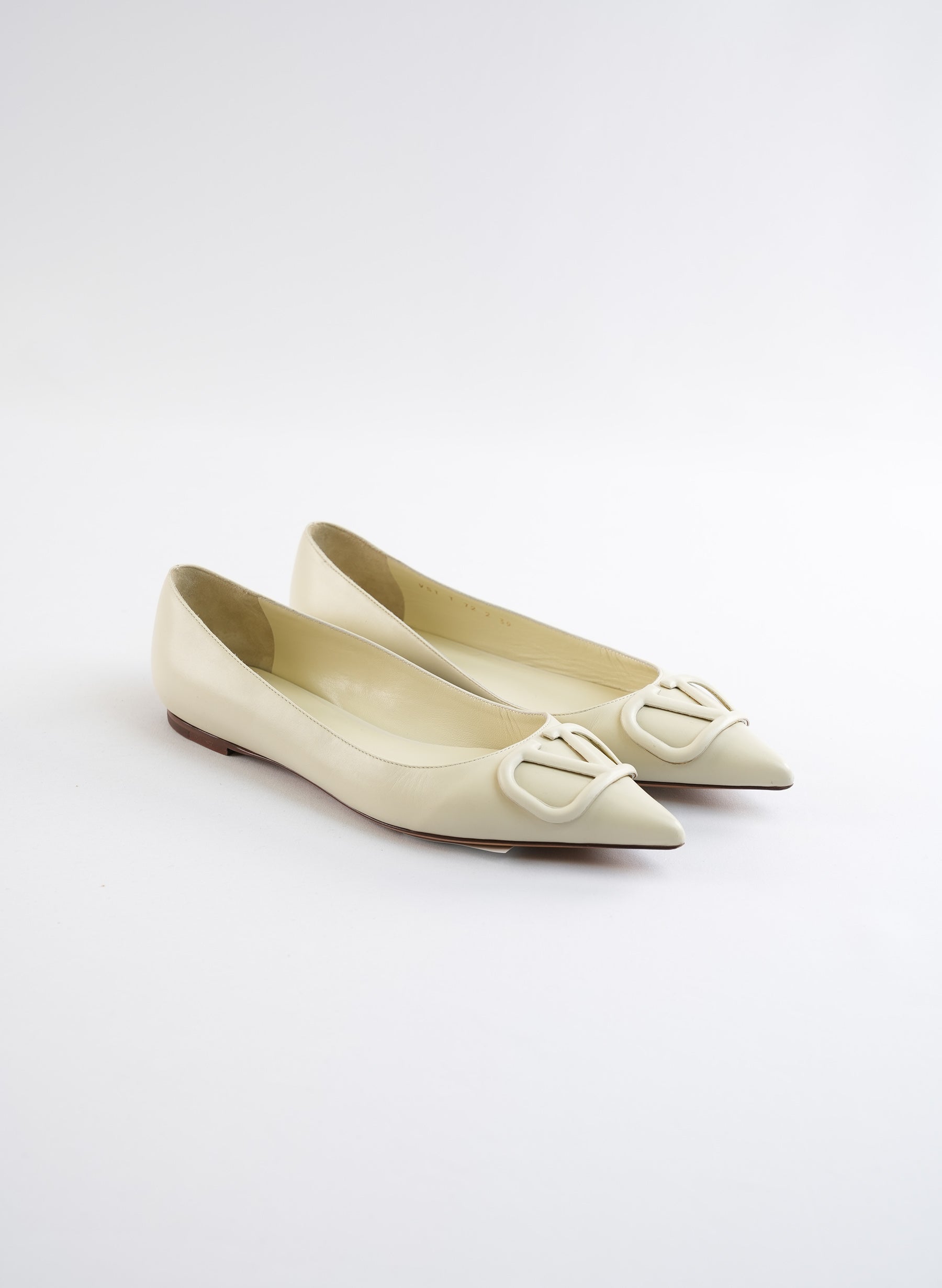 Valentino Nappa V Logo Flats