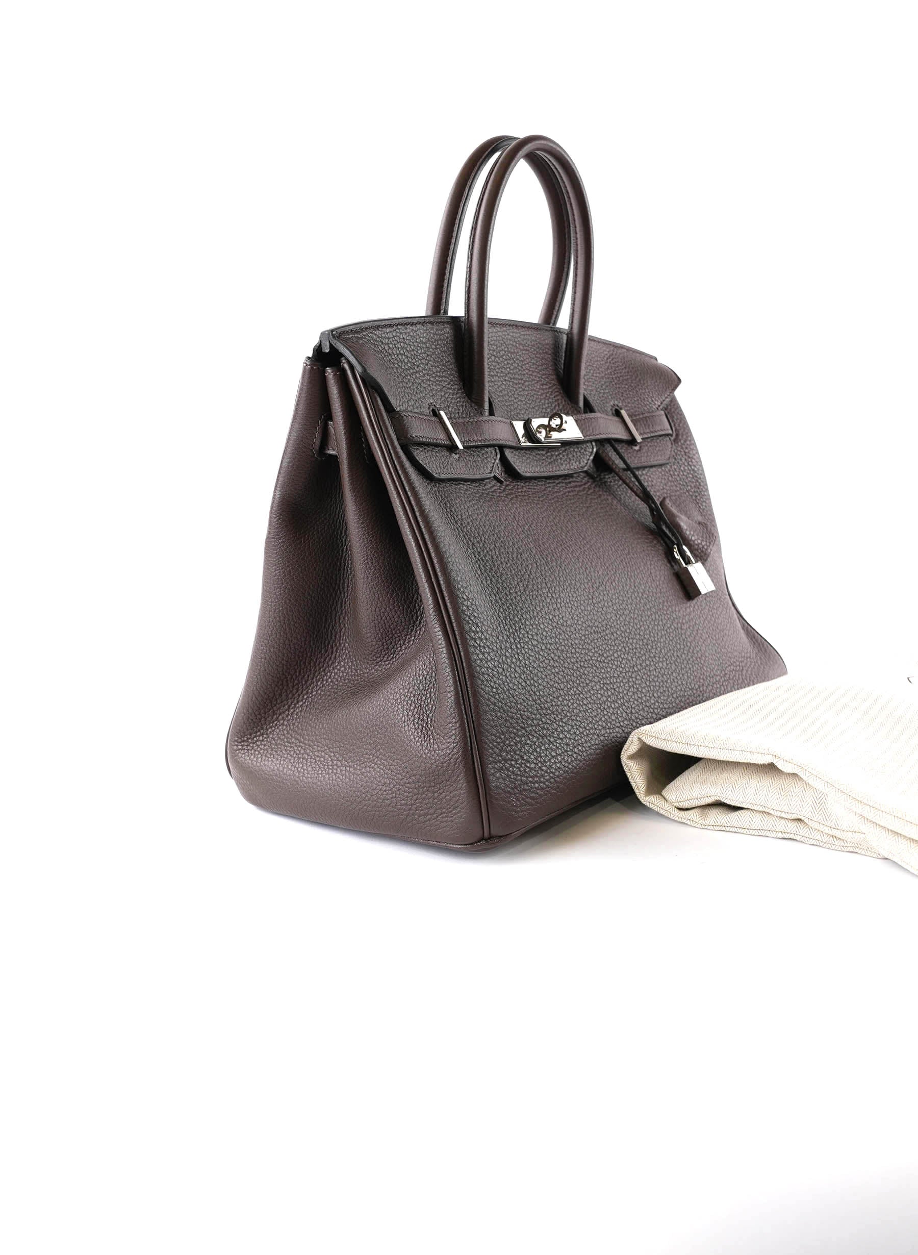 Hermes Togo Birkin 35 Chocolate