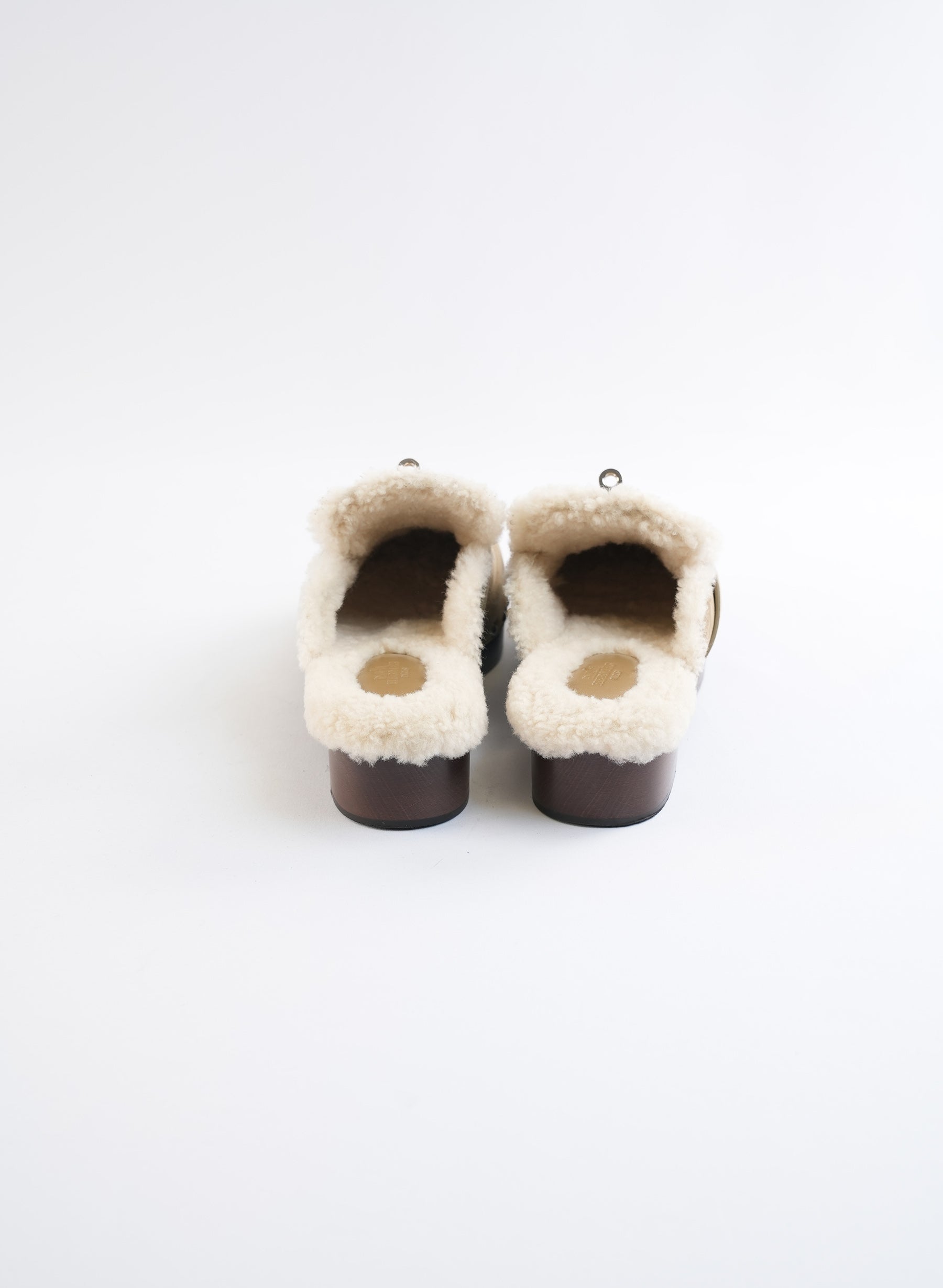 Hermes Carlotta Suede Mules