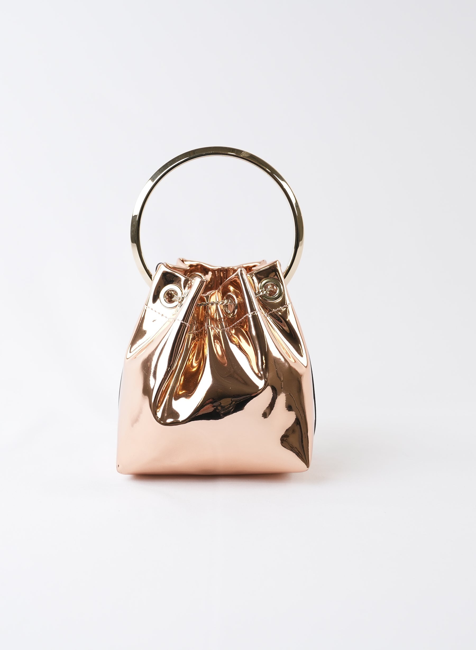 Jimmy Choo Bon Bon Mirror Effect Top Handle Bag