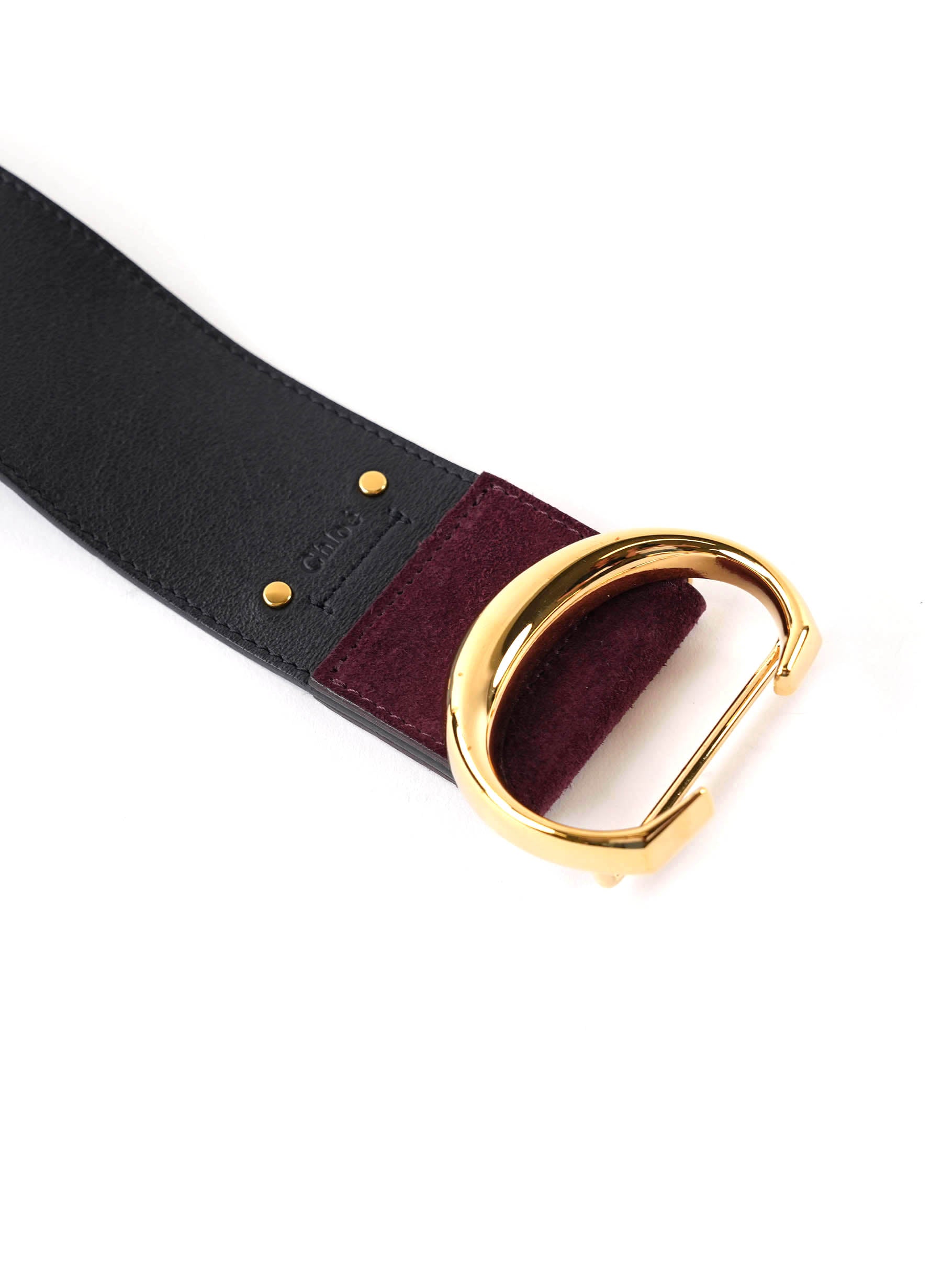 Chloe Belt in Black Leather